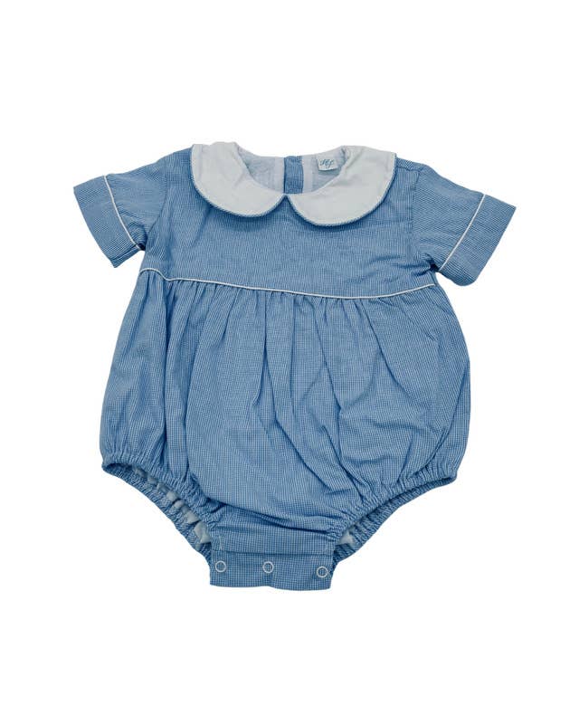 Hampton Peter Pan Blue Gingham Bubble