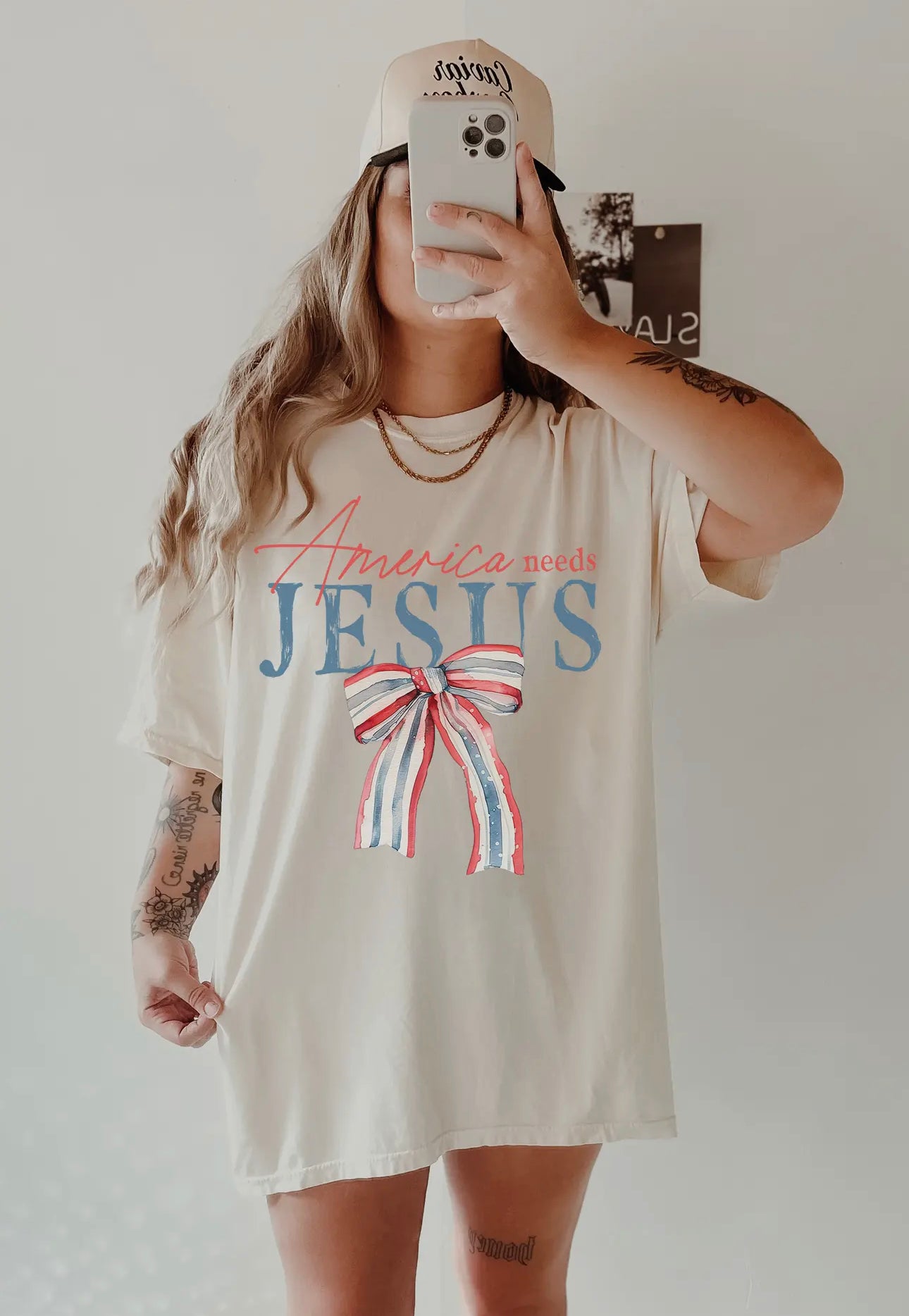 America Needs Jesus Graphic Tee