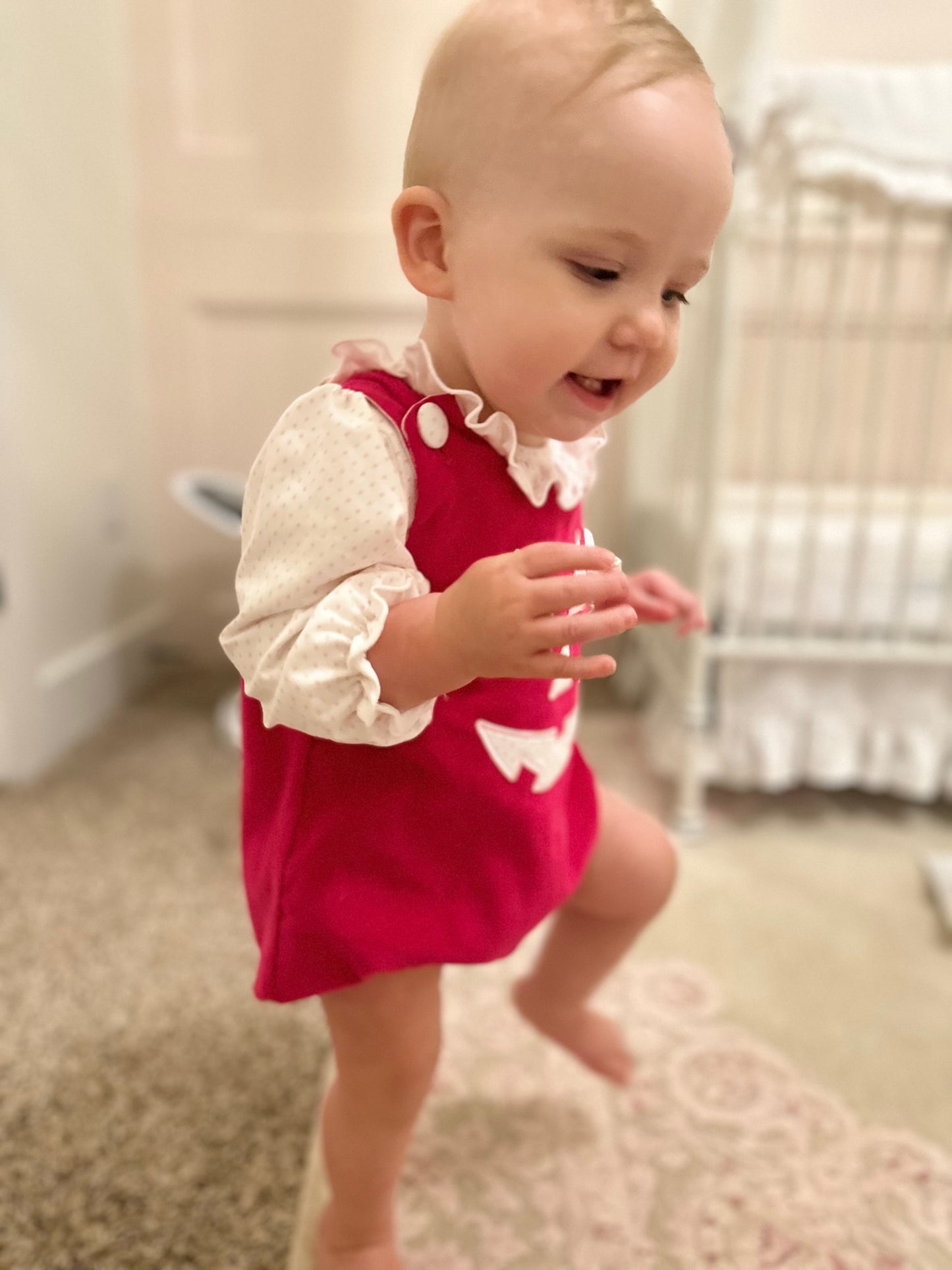 Jack O Lantern appliqué Corduroy Bubble with polka dot top set