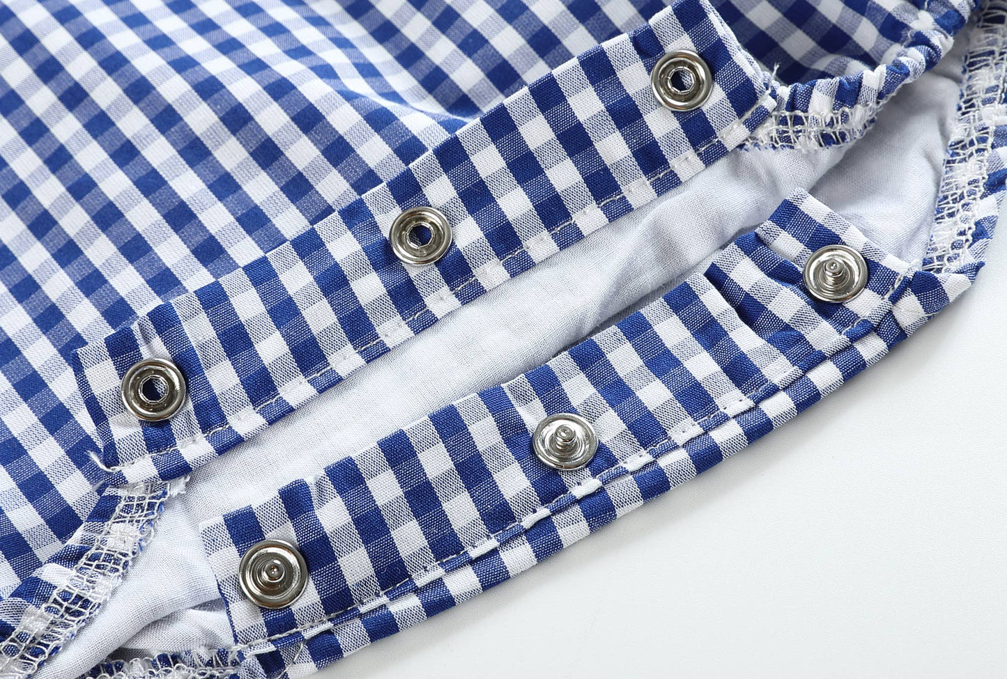 Classic Dark Blue Gingham Bubble