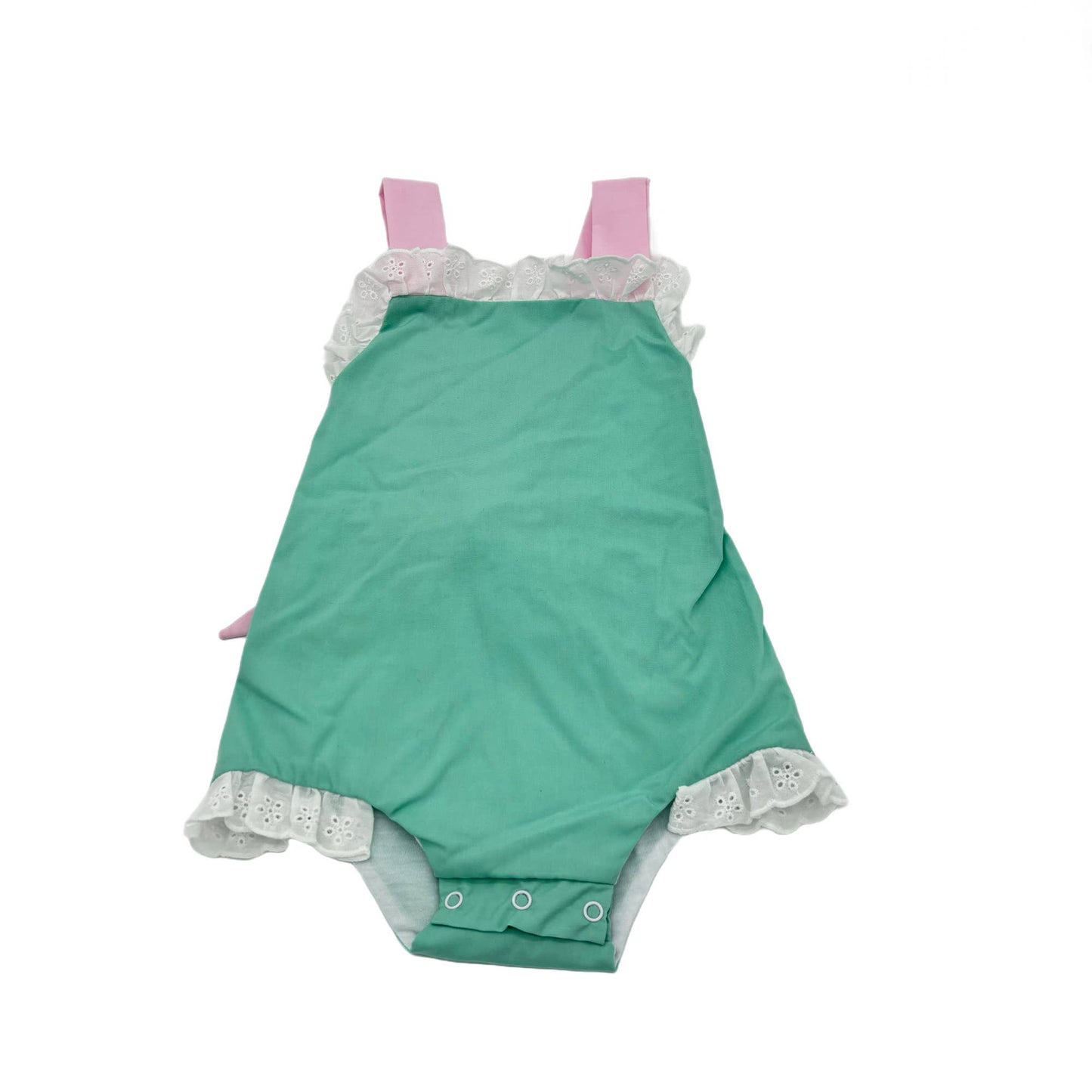 Hampton Mint and Light Pink Sunsuit