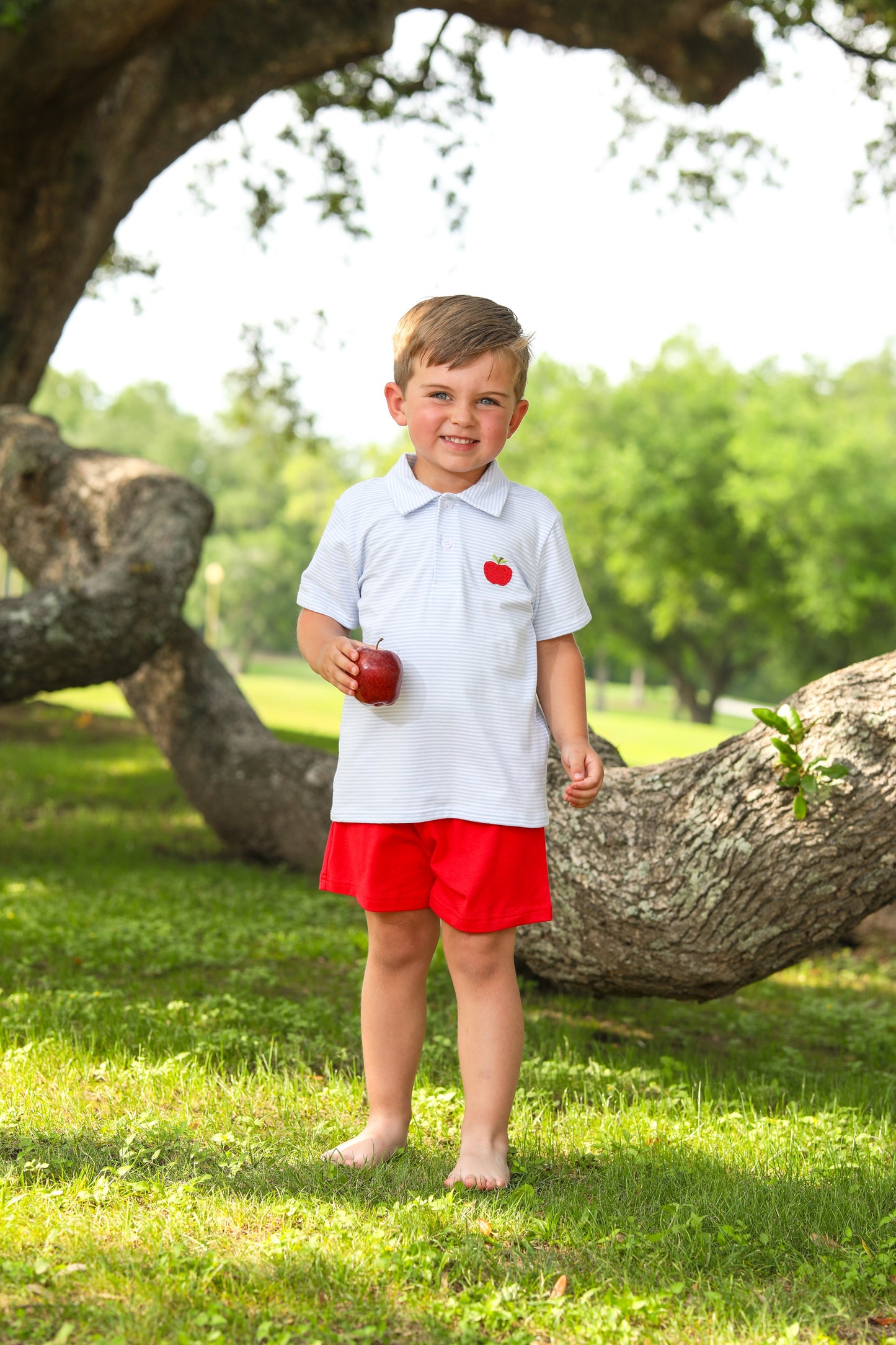 Apple Embroidery Polo