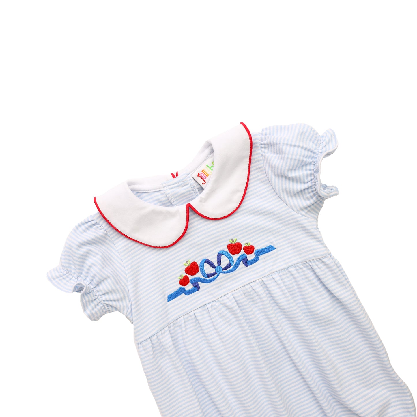 Apples and Bows Embroidery Dress