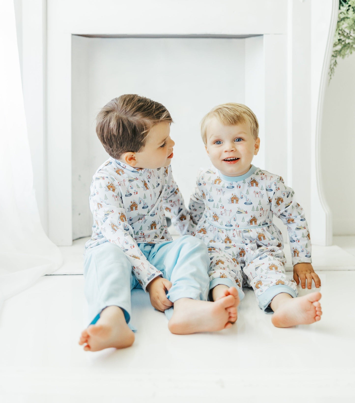 Christmas Construction 1/4 Zip Pullover