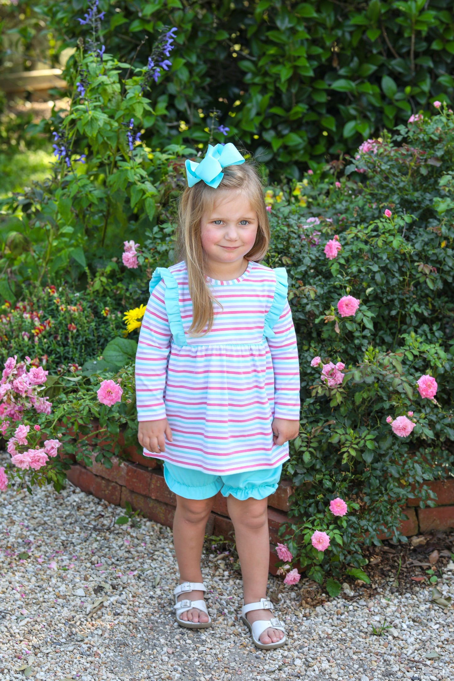 Evie Bloomer Set- Candy Stripe