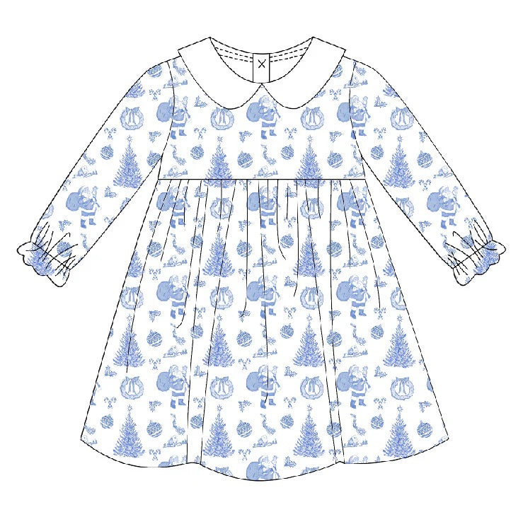 PRE ORDER: Christmas Toile Dress (Oct)