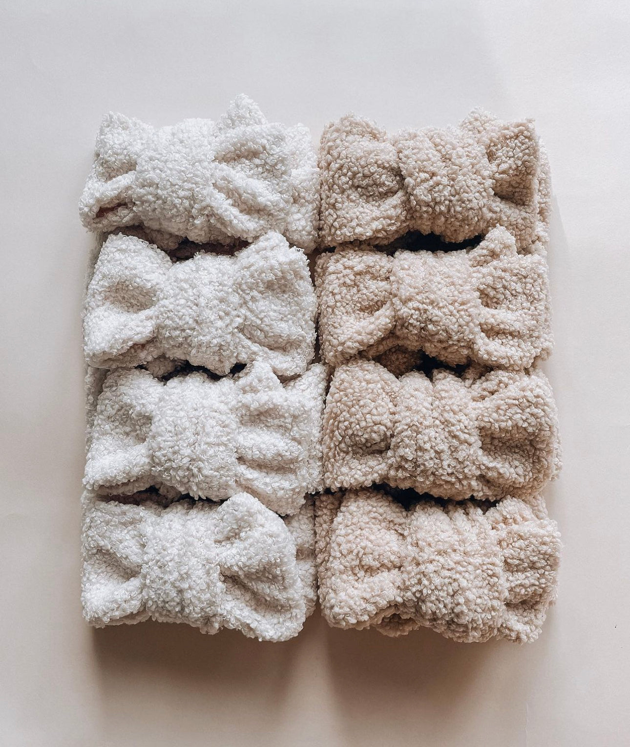 Milkyknots Oat Teddy oversized bow