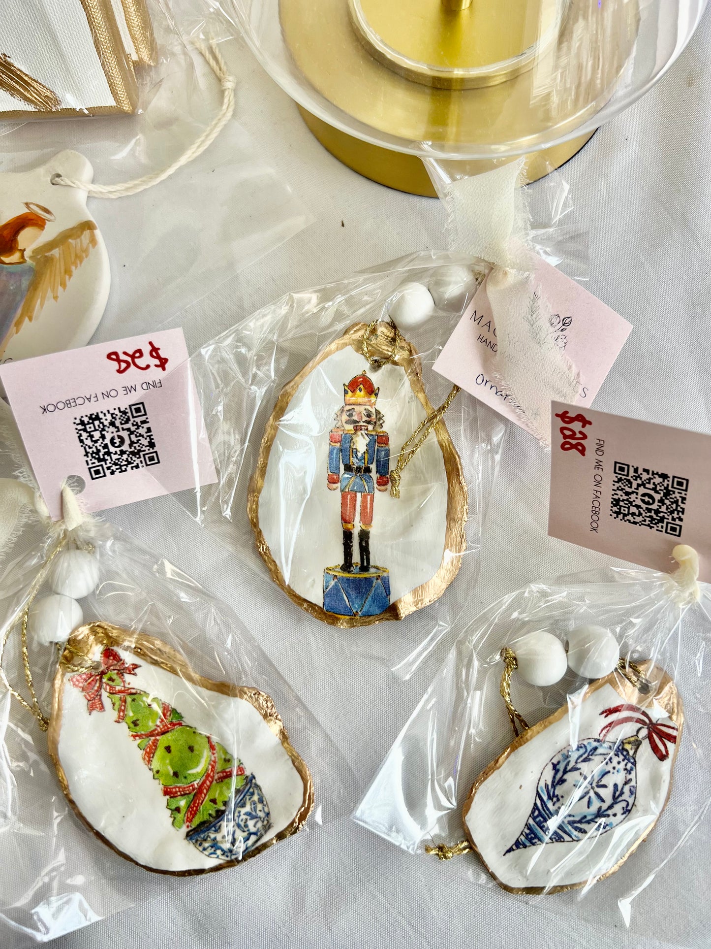 Oyster Shell Ornaments