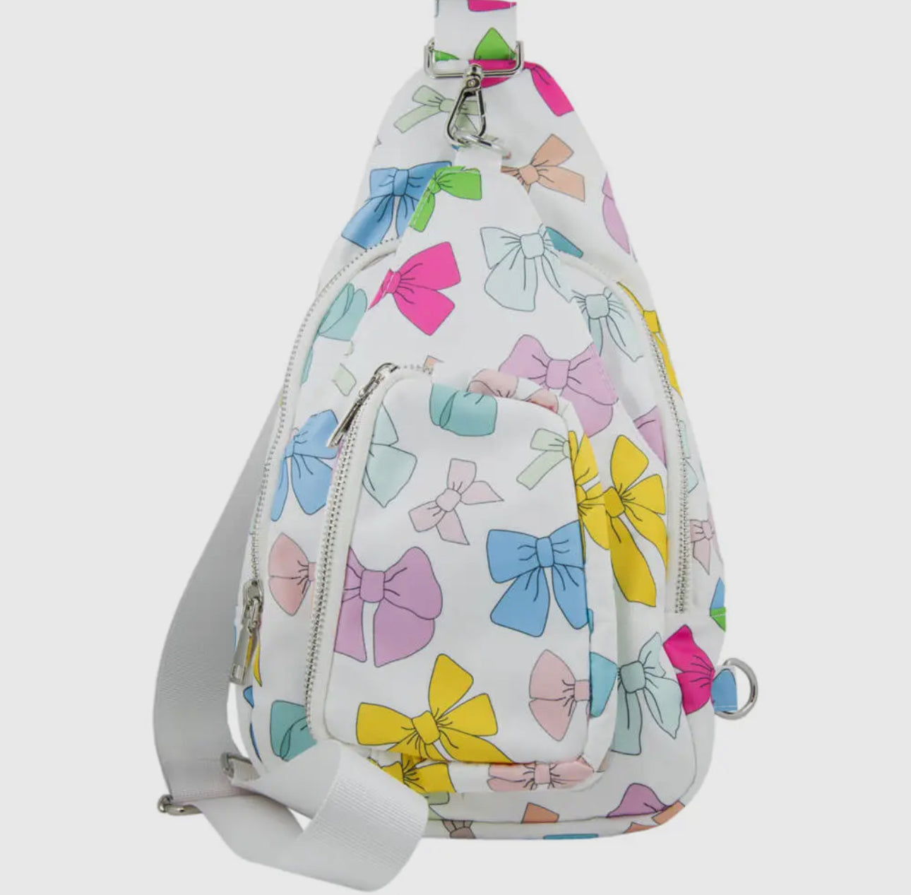 Multicolored Bows Coquette Sling Bag