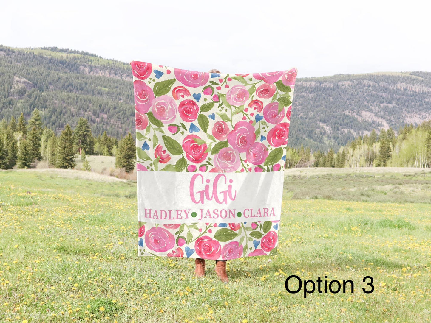 Mothers Day Personalized Blanket (3 patterns)