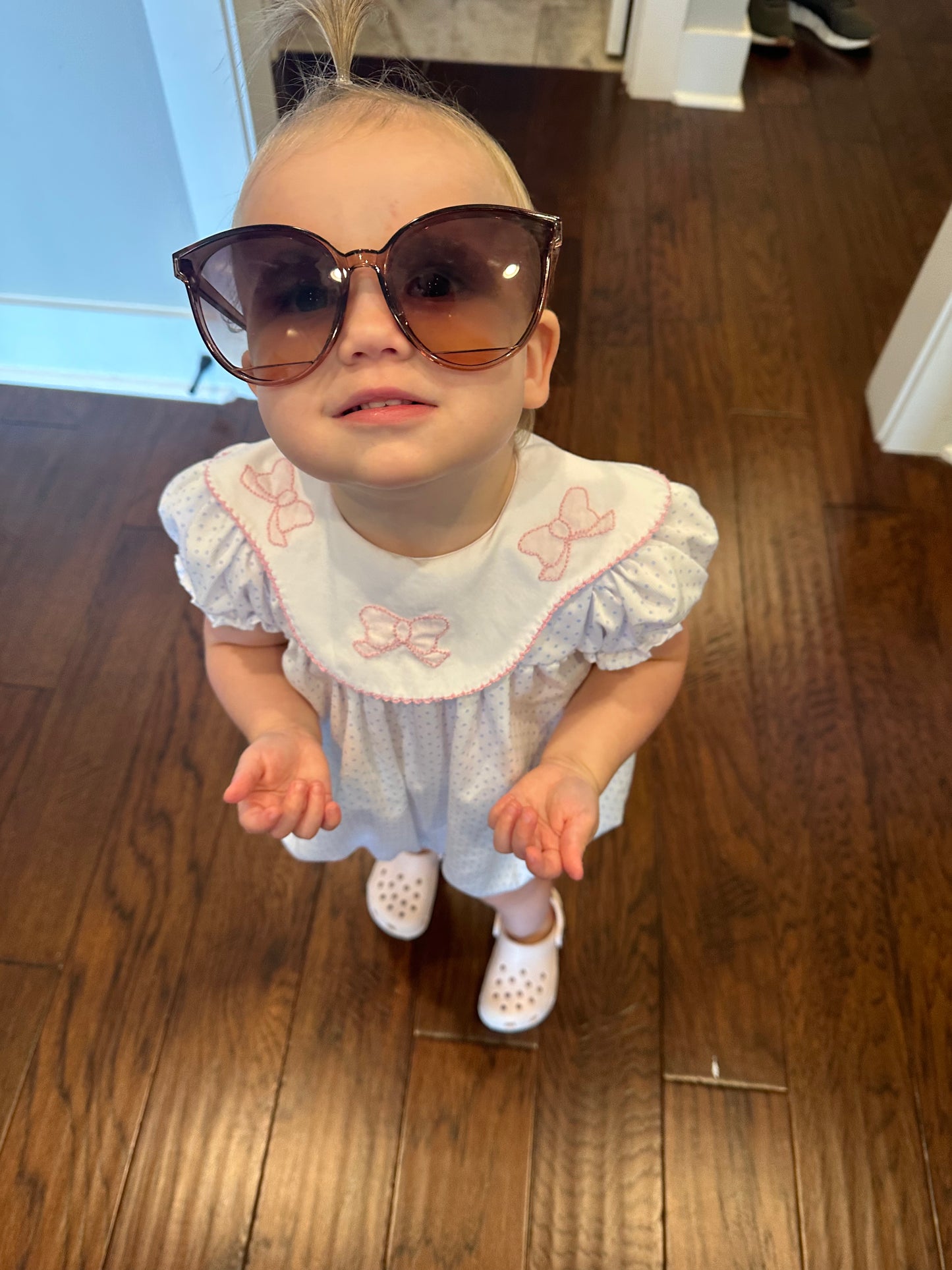 Pink Bow Polka Dot Bubble