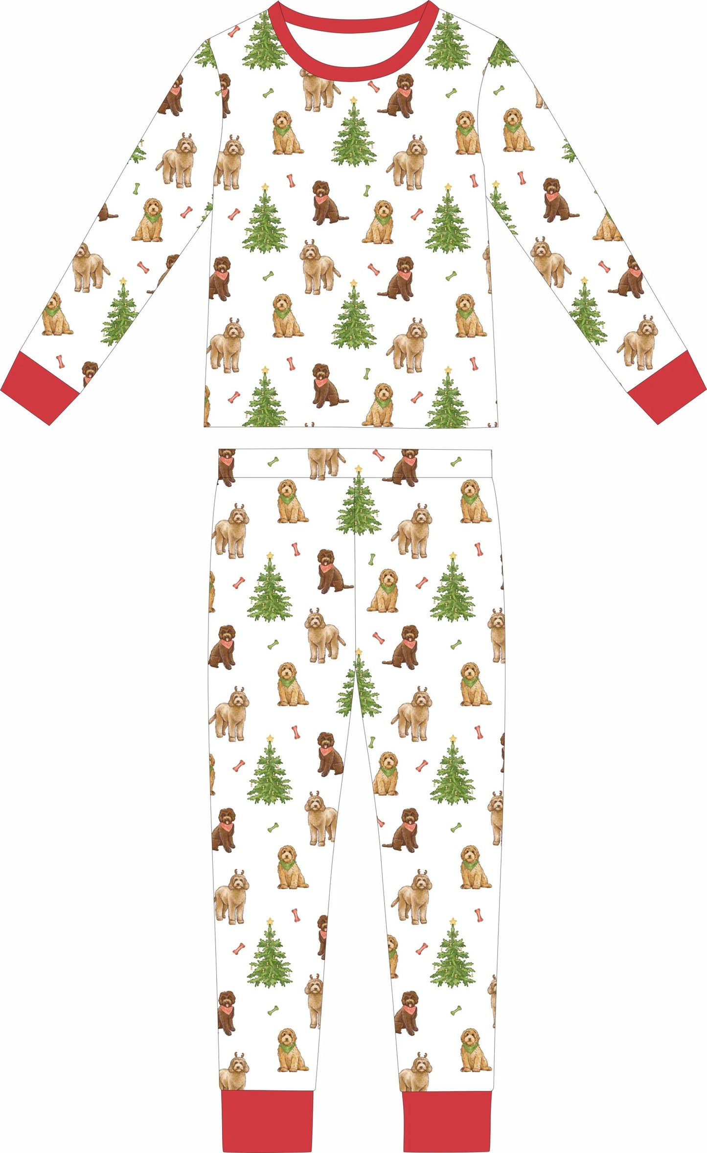 PRE ORDER: Very Merry Doodles Bamboo 2pc Set (Oct)