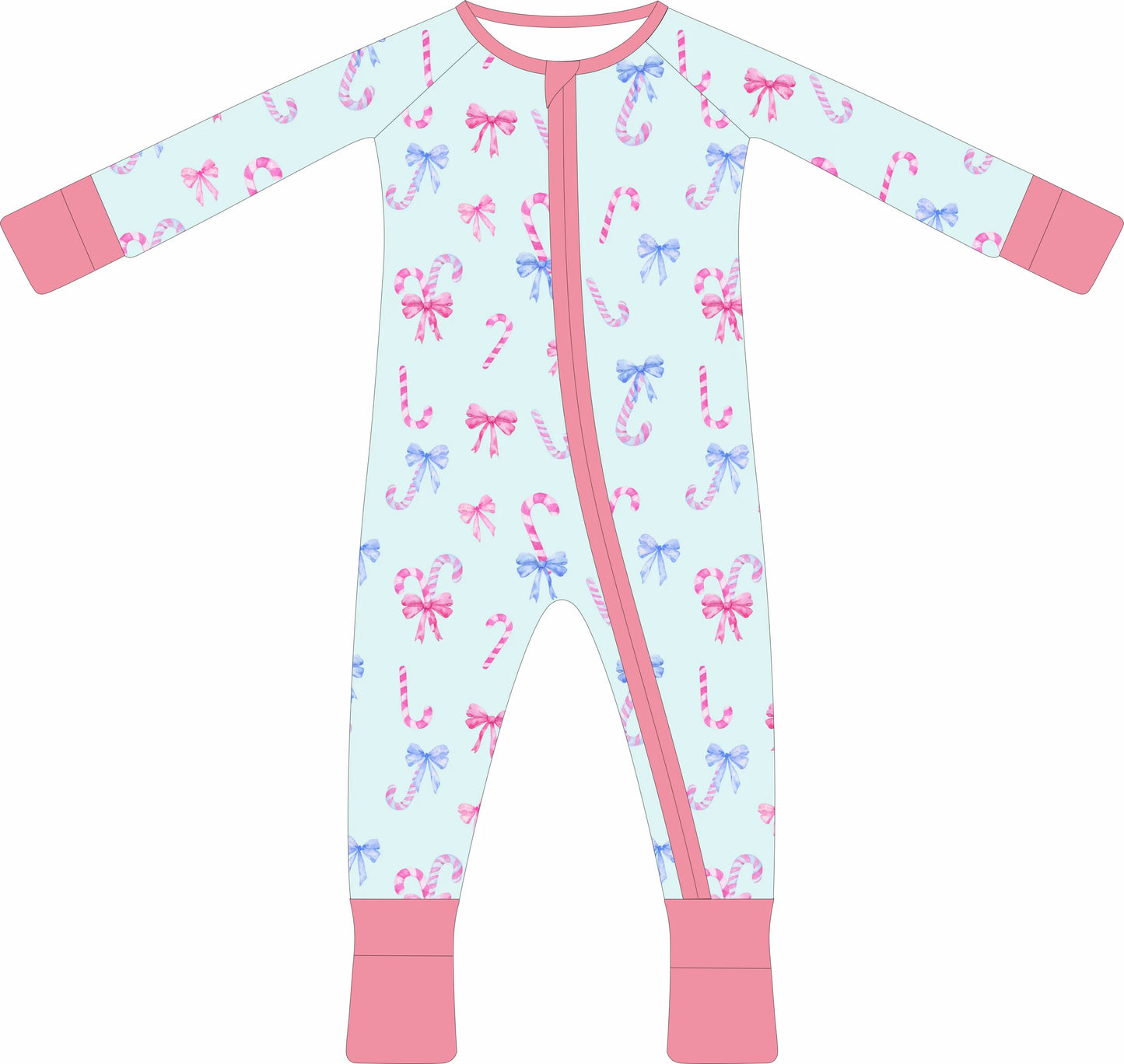 PREORDER: Christmas Candy Cane Dreams Bamboo Zippy(Oct)