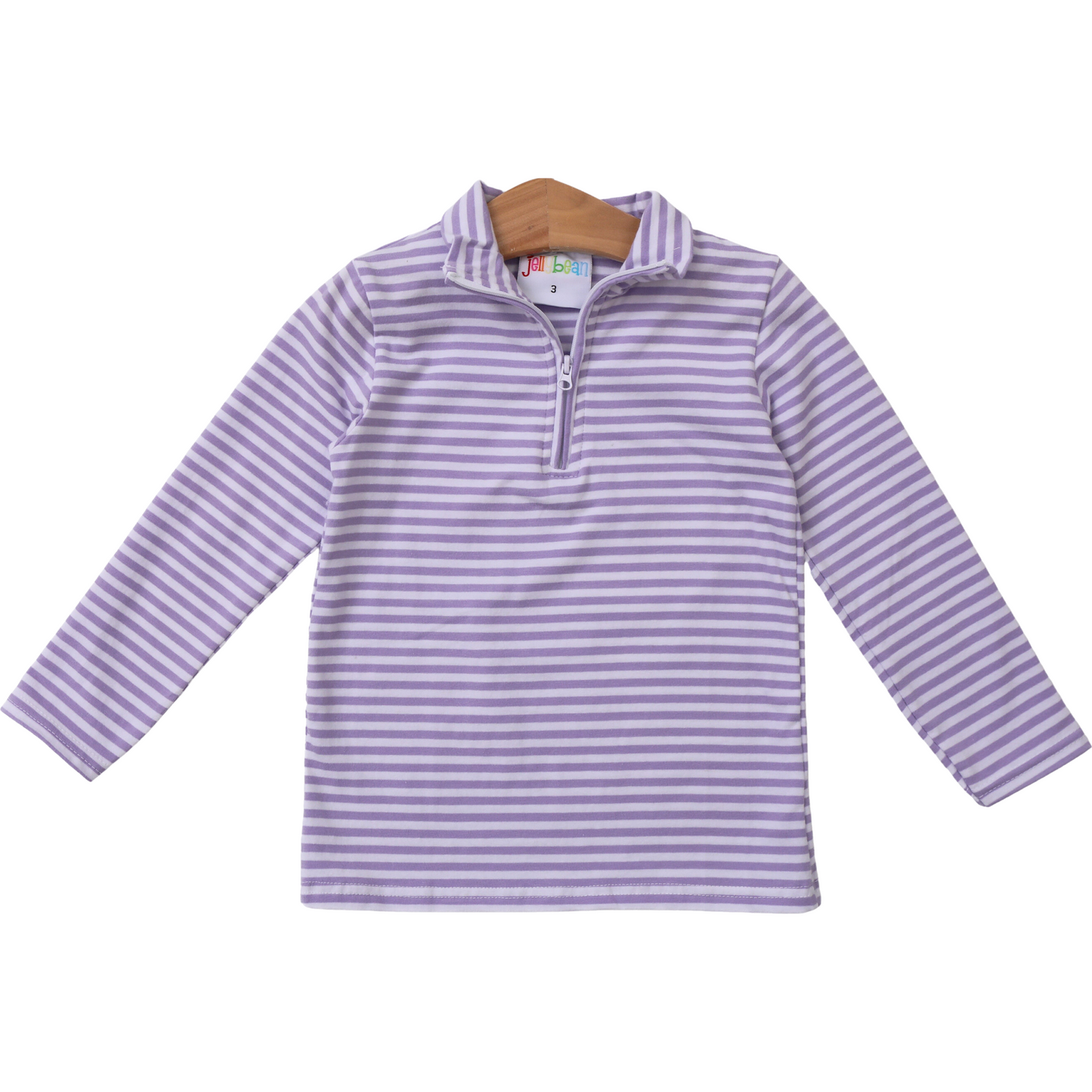 Knit Pullover- Lavender Stripe