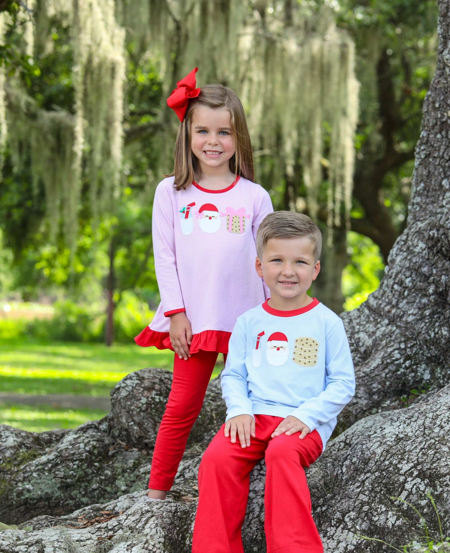 Milk and Cookies Ruffle Pants Set