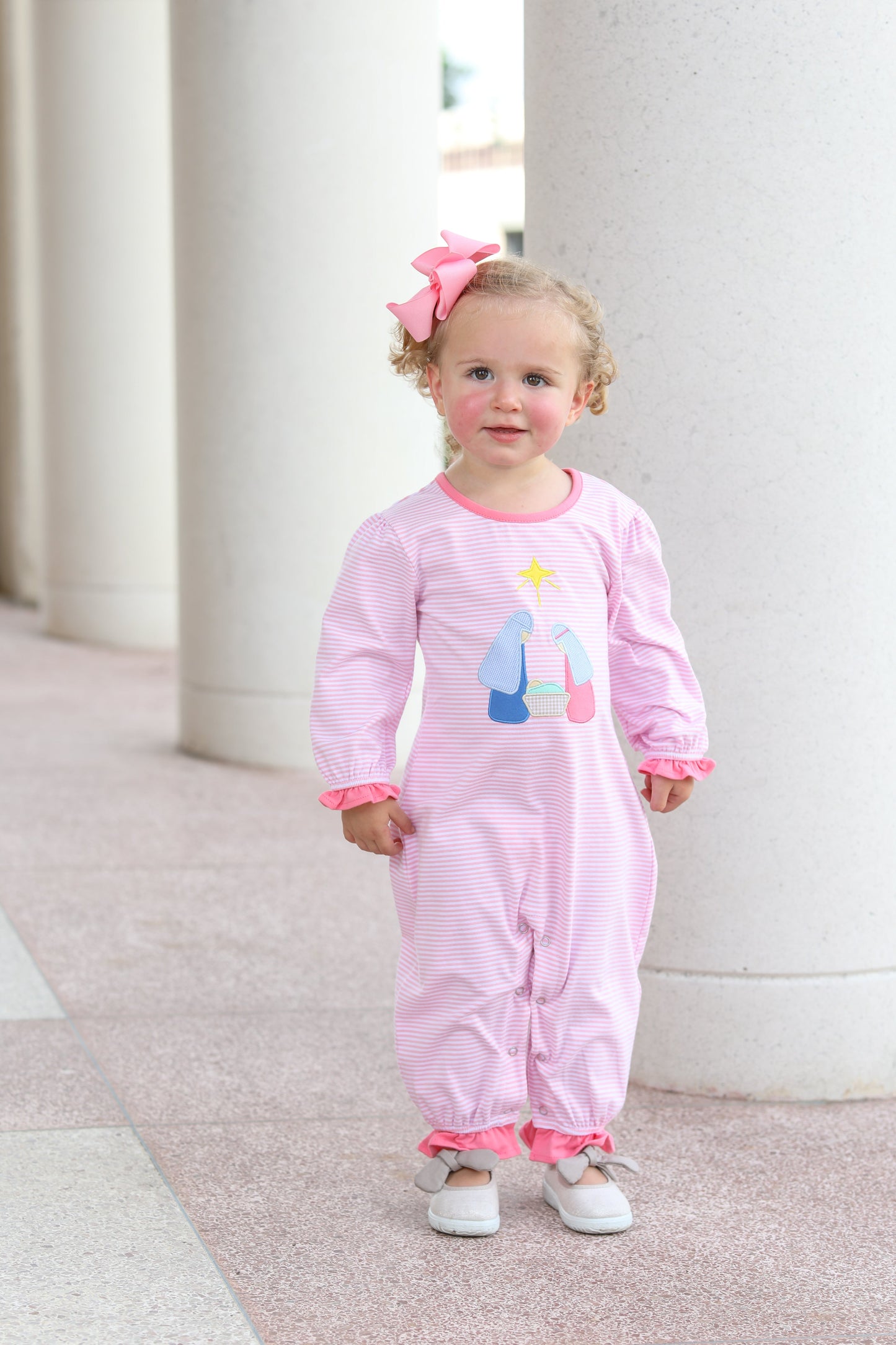 Nativity Ruffle Romper