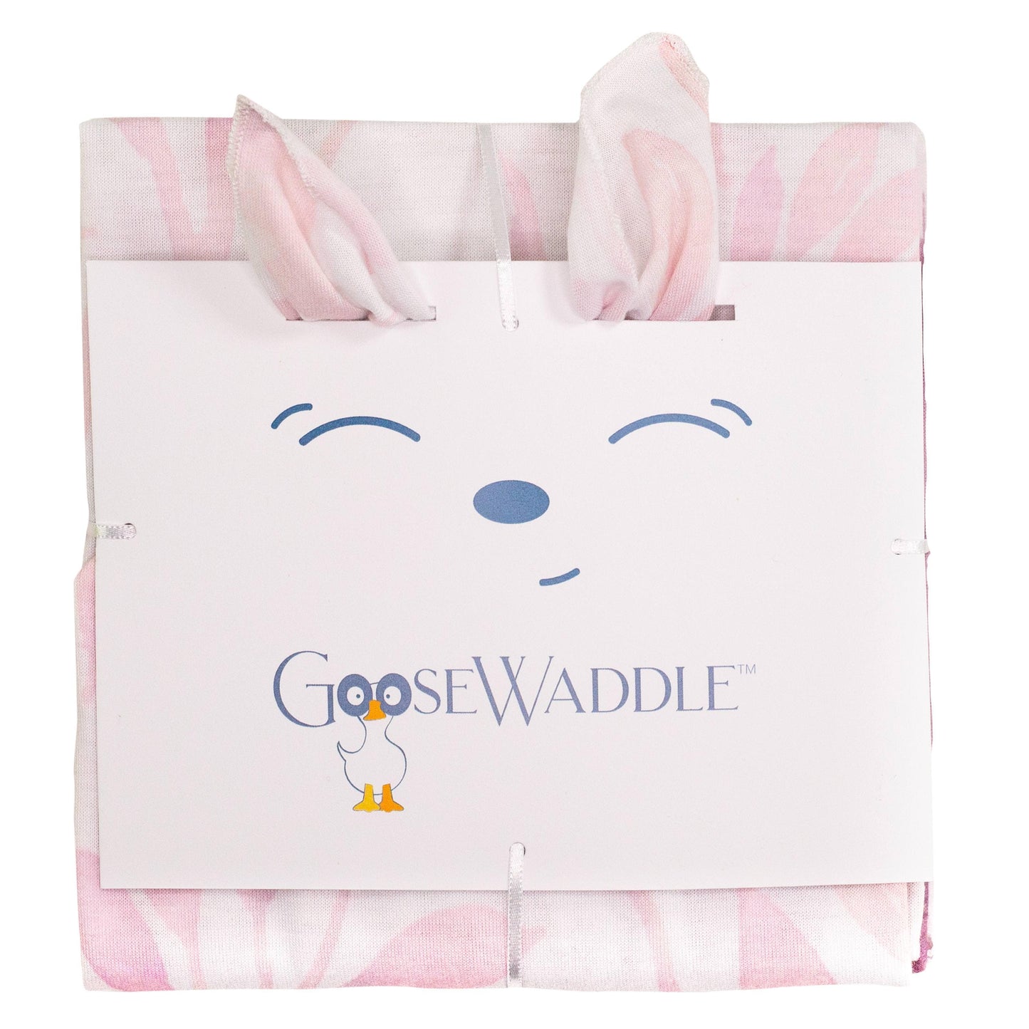 Poppy Elephant/ Leaves Pink 2 Pack Newborn Receiving Blanket