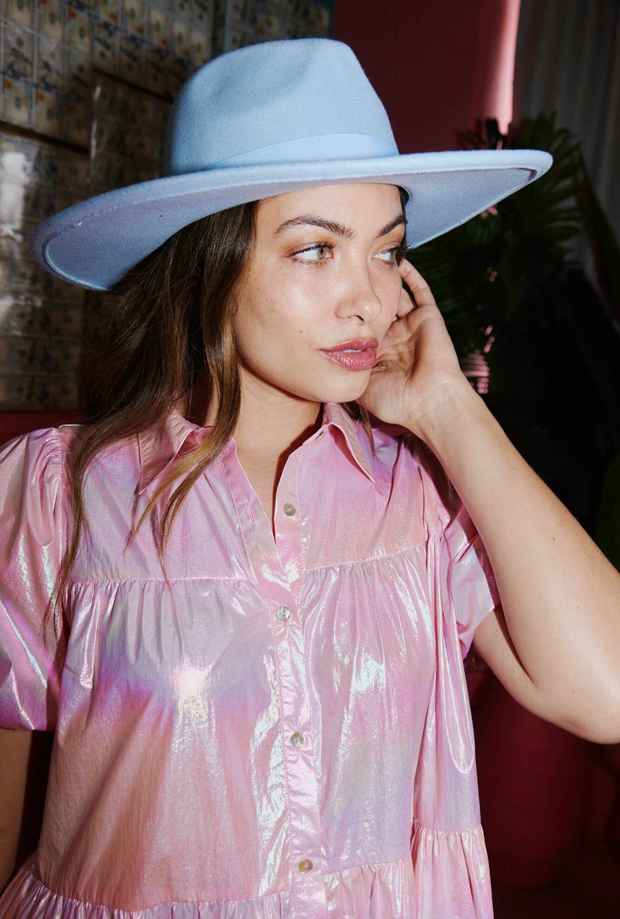 Life of the party foil fringe dress