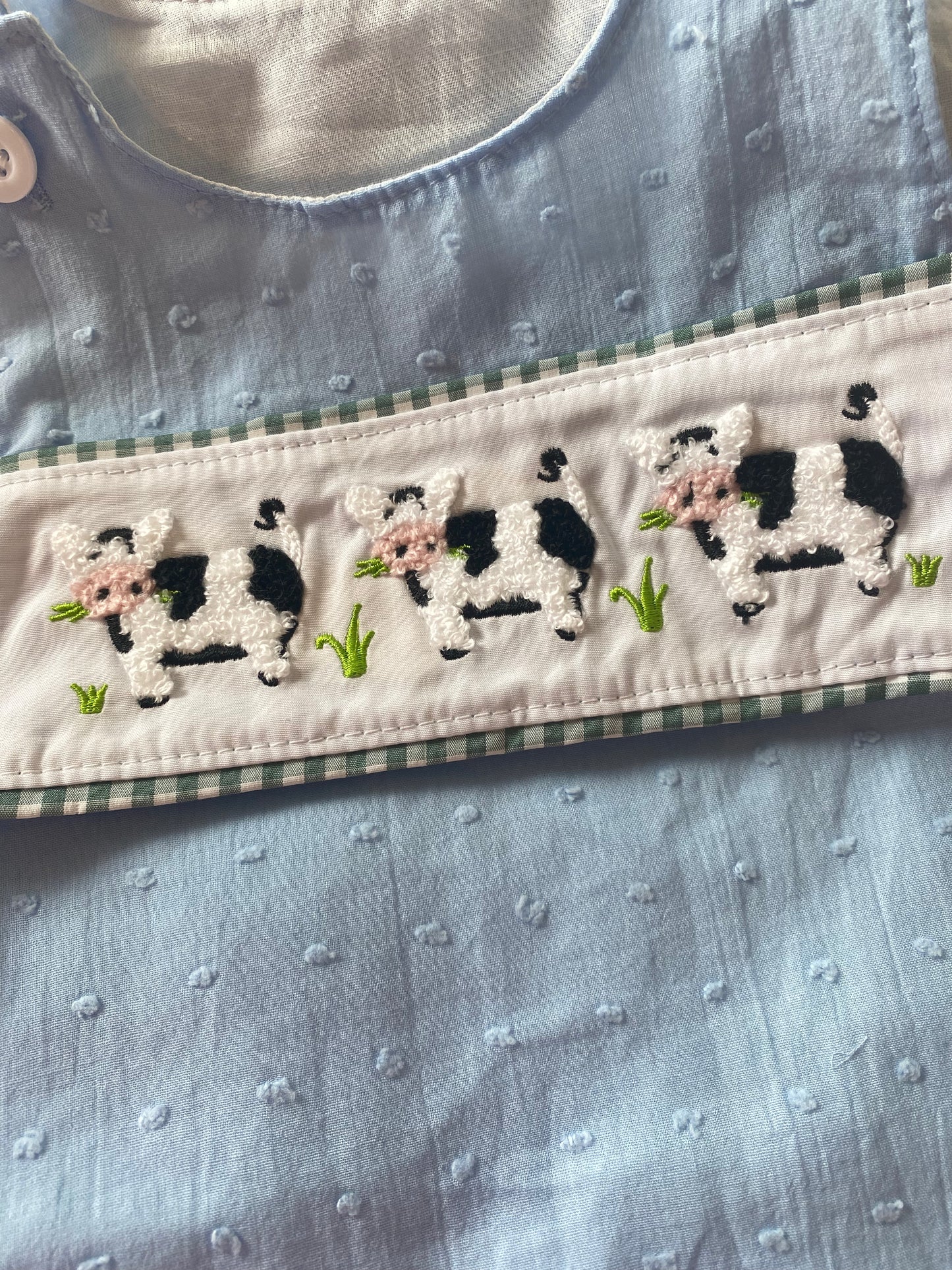 Boys French knot cow jonjon