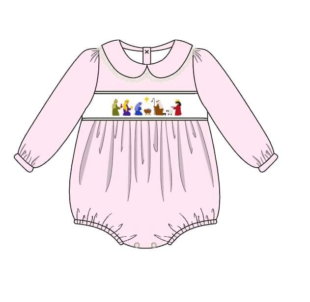 Pink Nativity bubble