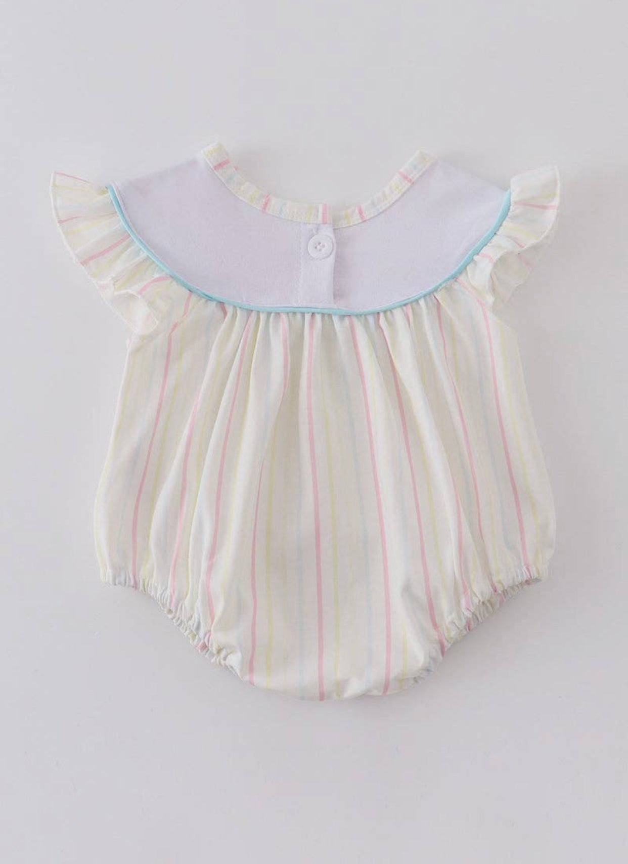 I love mama embroidery striped bubble
