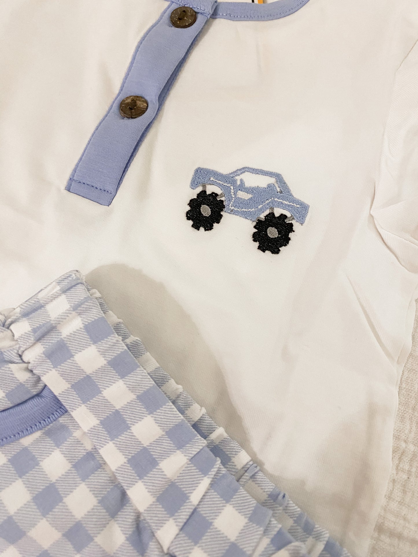 Go Faster blue car boy set