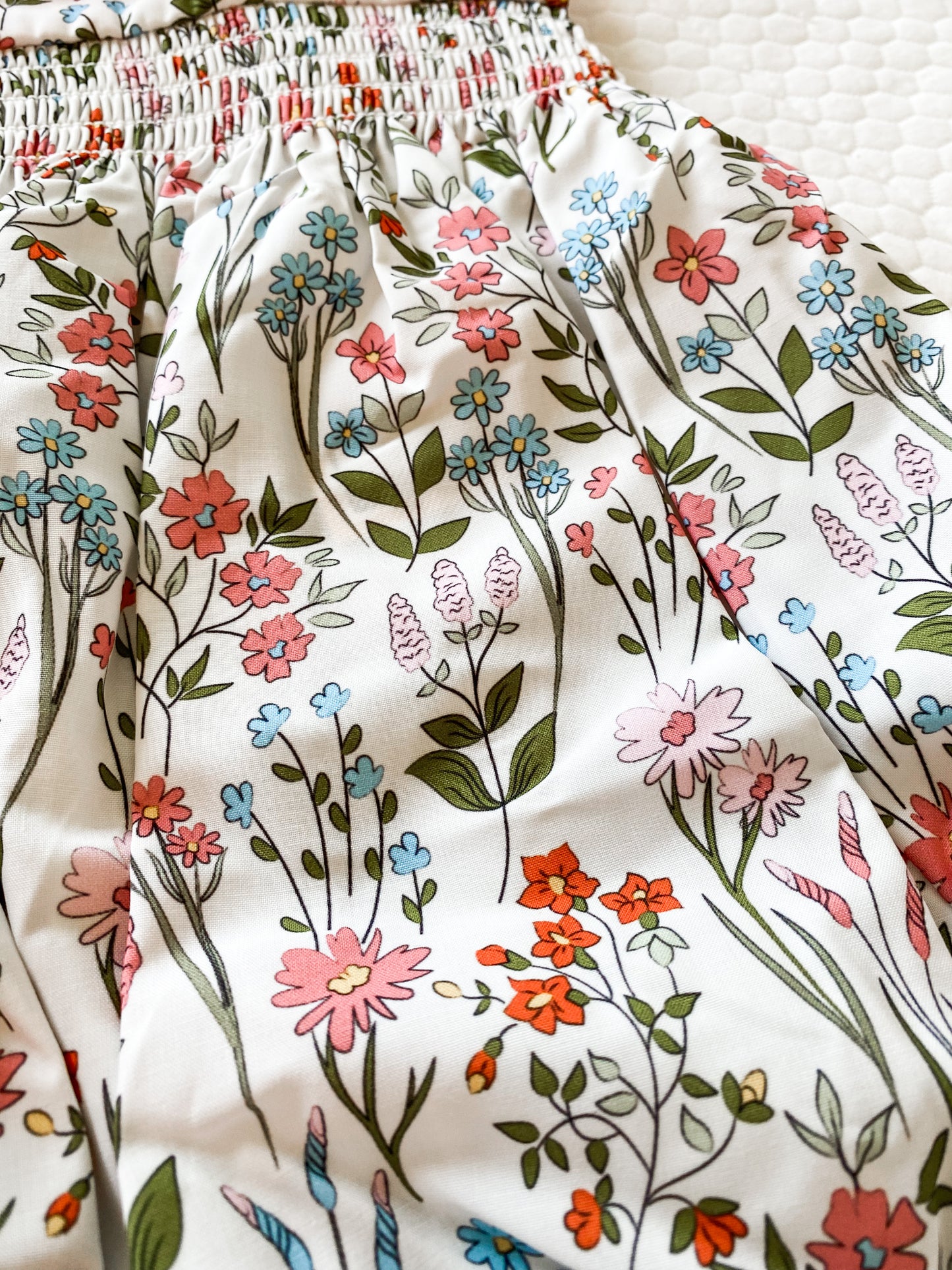 Floral bubble with pink bows