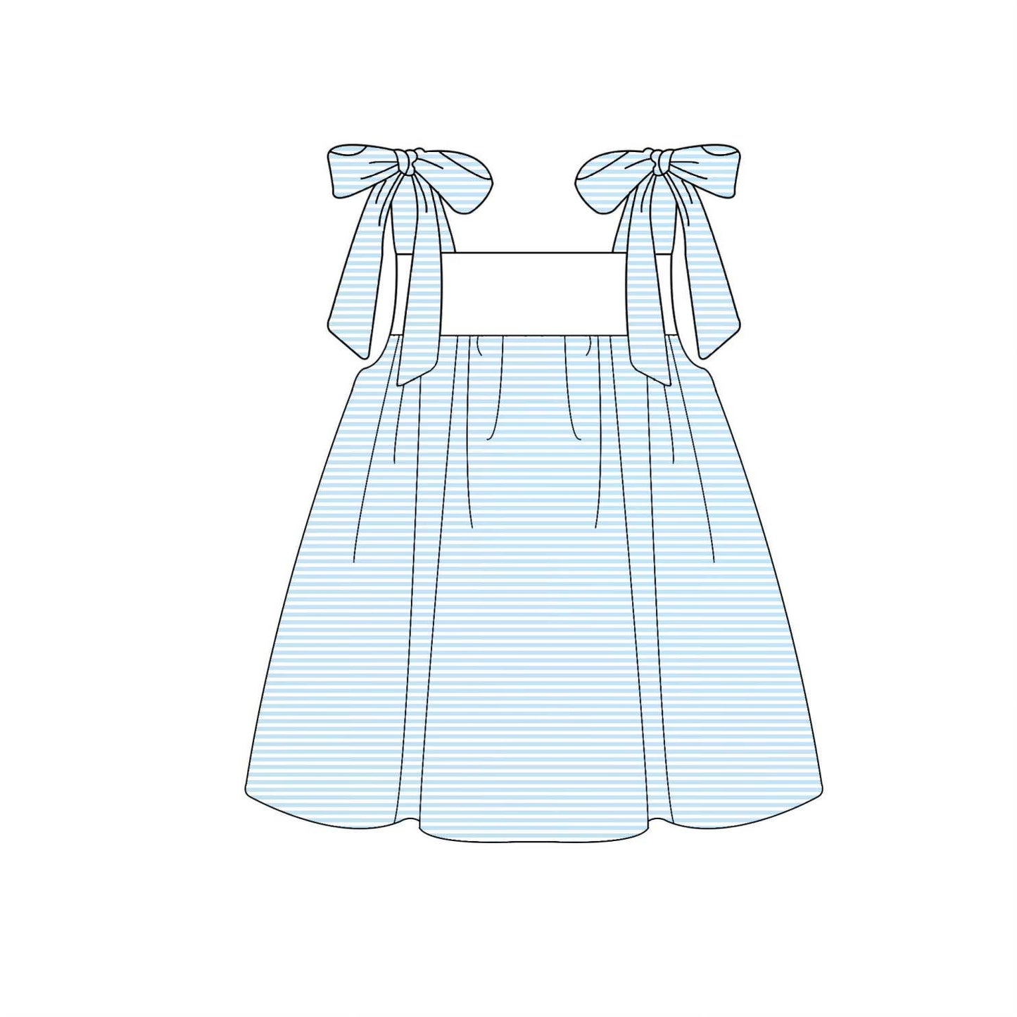Hampton Light Blue Tie Top Dress