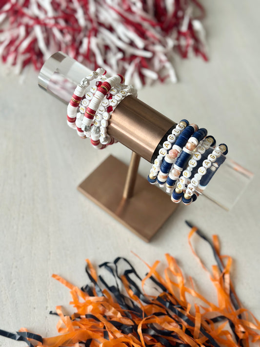 Auburn War Eagle beaded bracelet