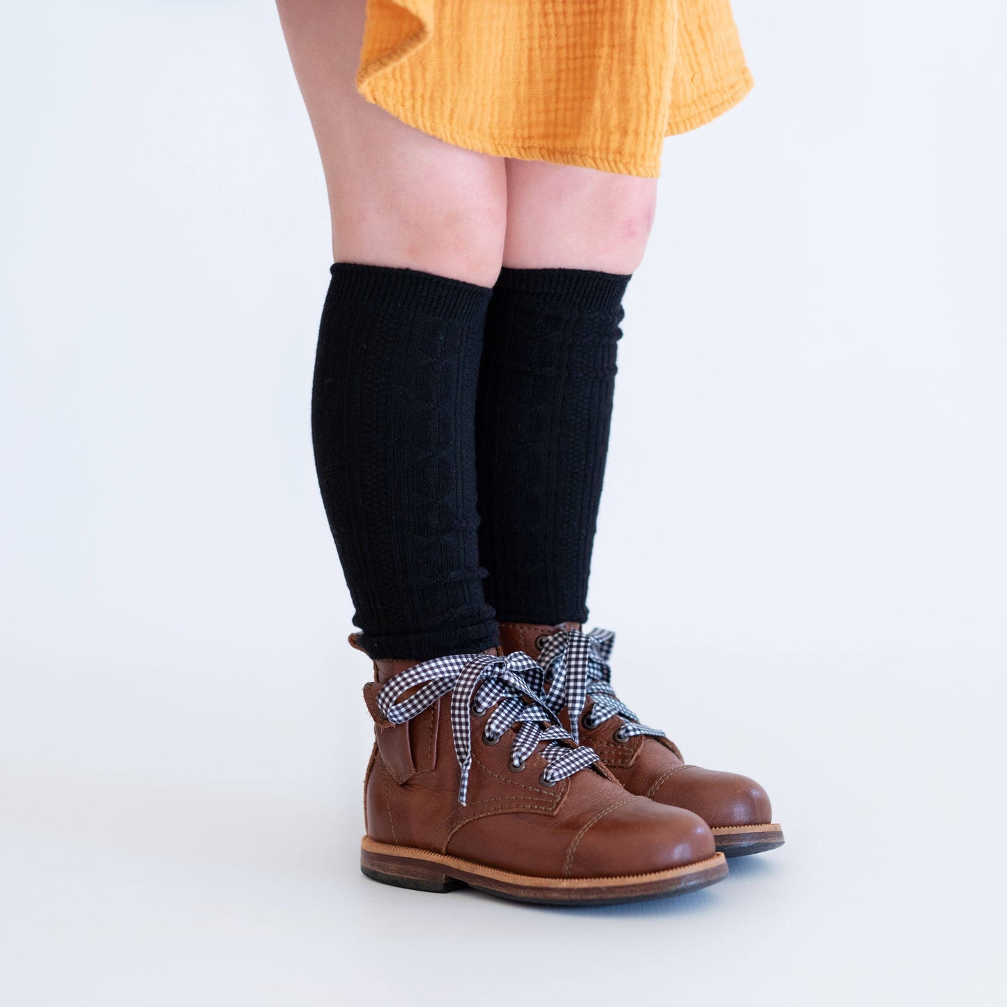 Black Knee High Socks: 0-6M