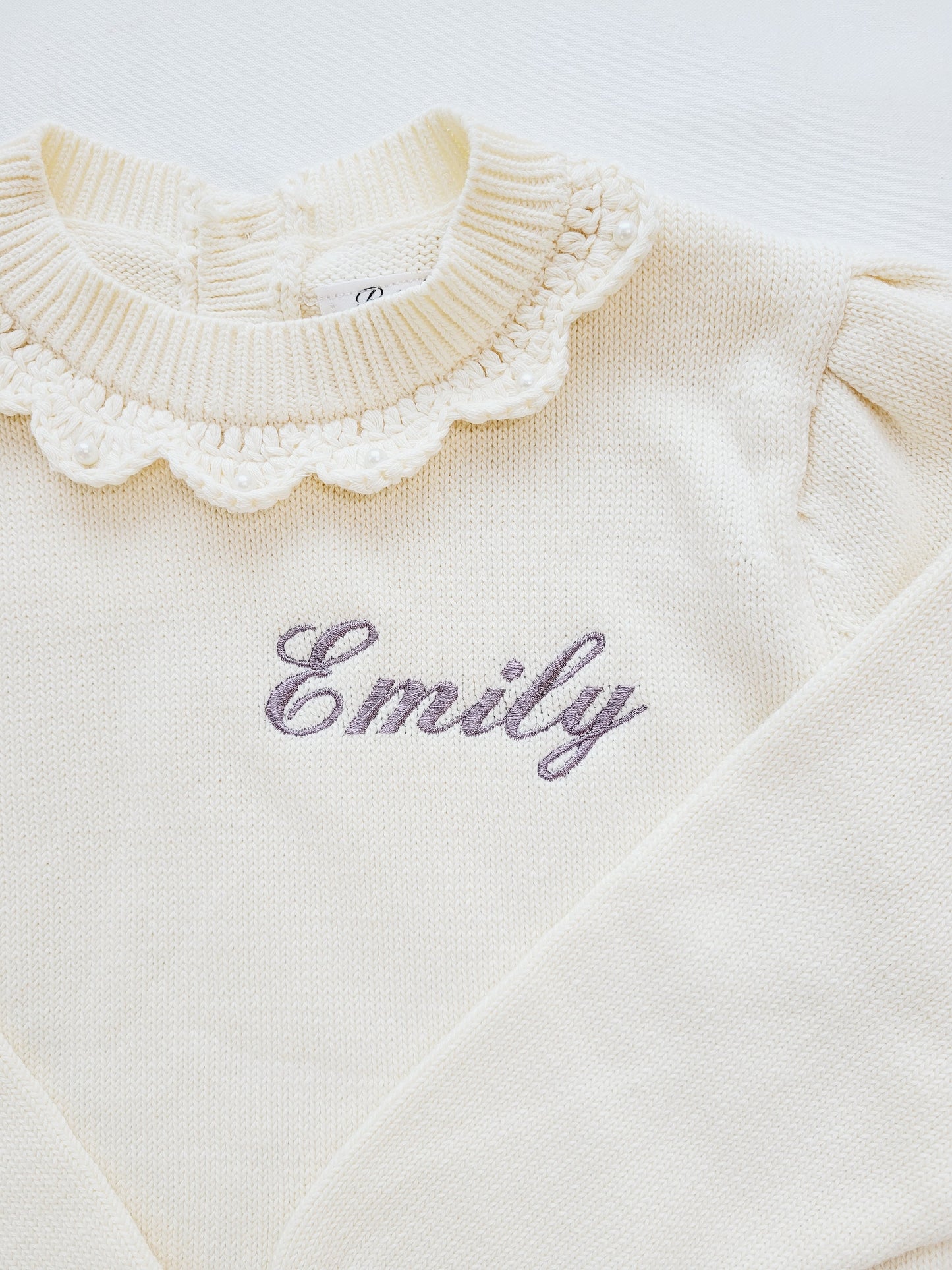 Personalized Ivory Sweater