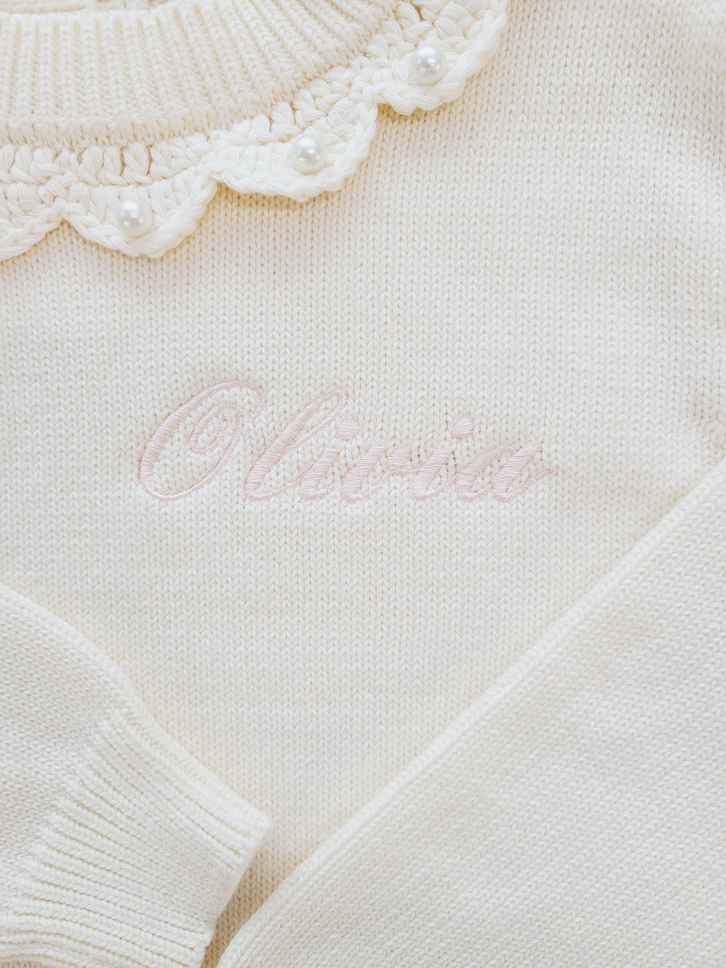 Personalized Ivory Sweater