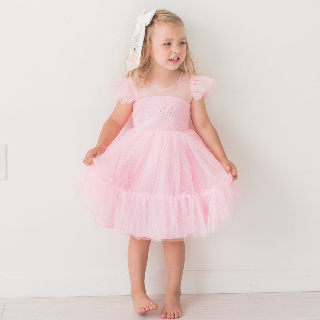 Pink Heirloom Pearl Dress