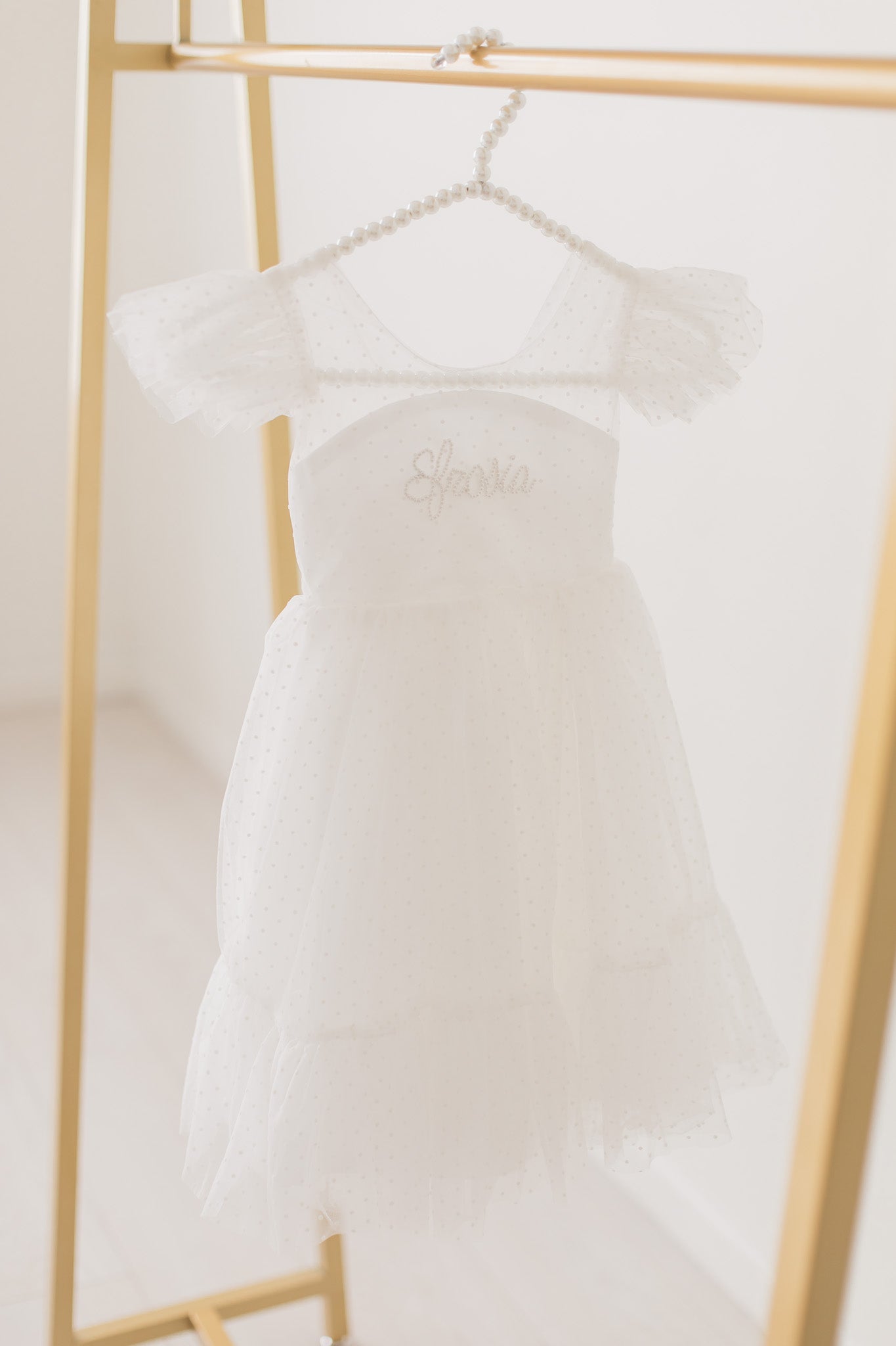 White Heirloom Pearl Dress