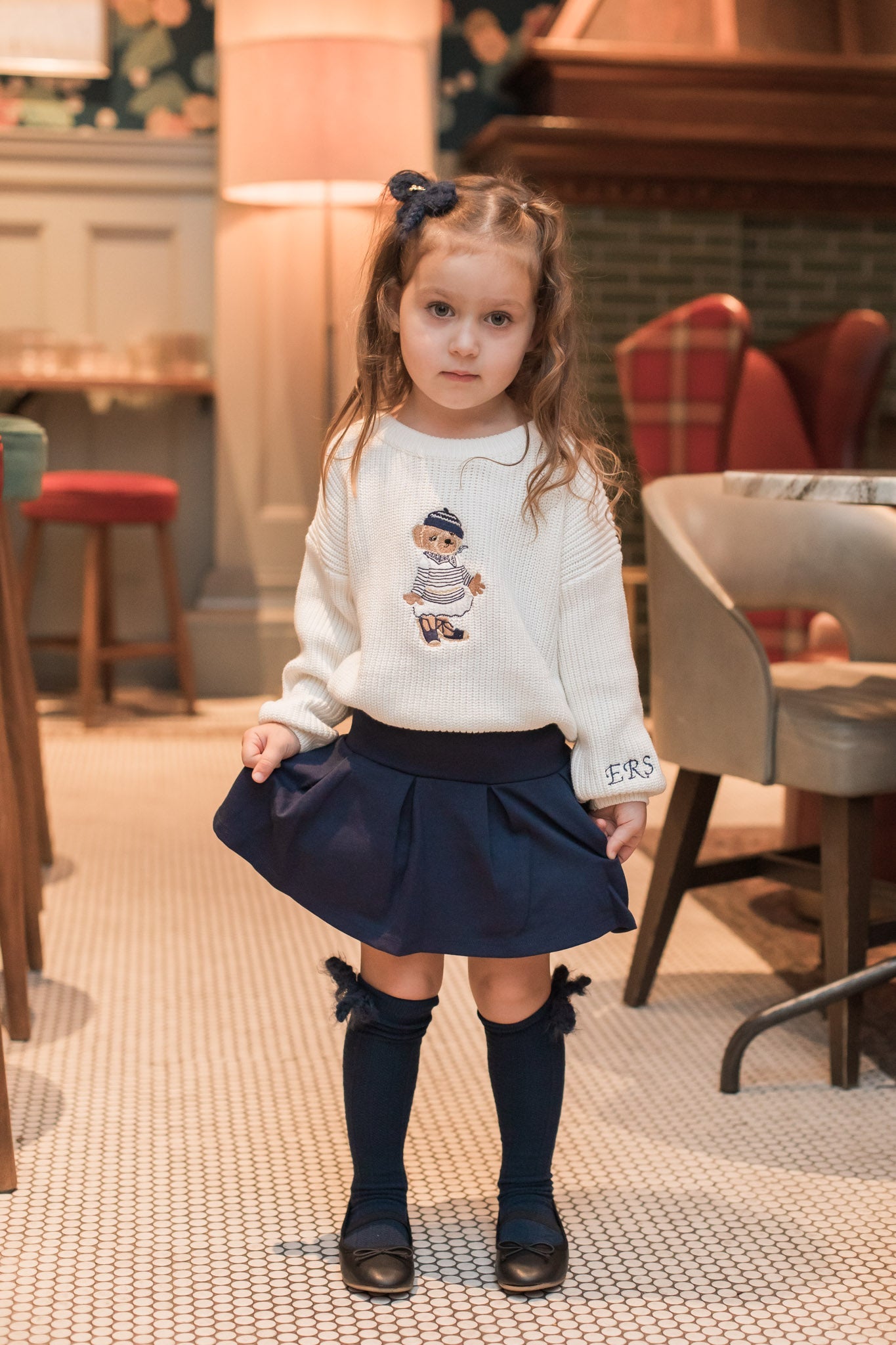 Girl Polo Bear Sweater