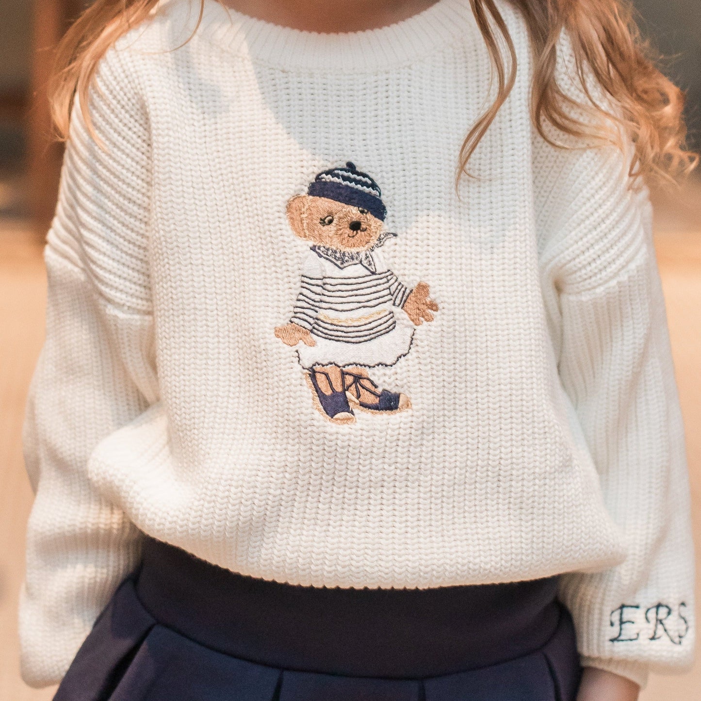 Girl Polo Bear Sweater