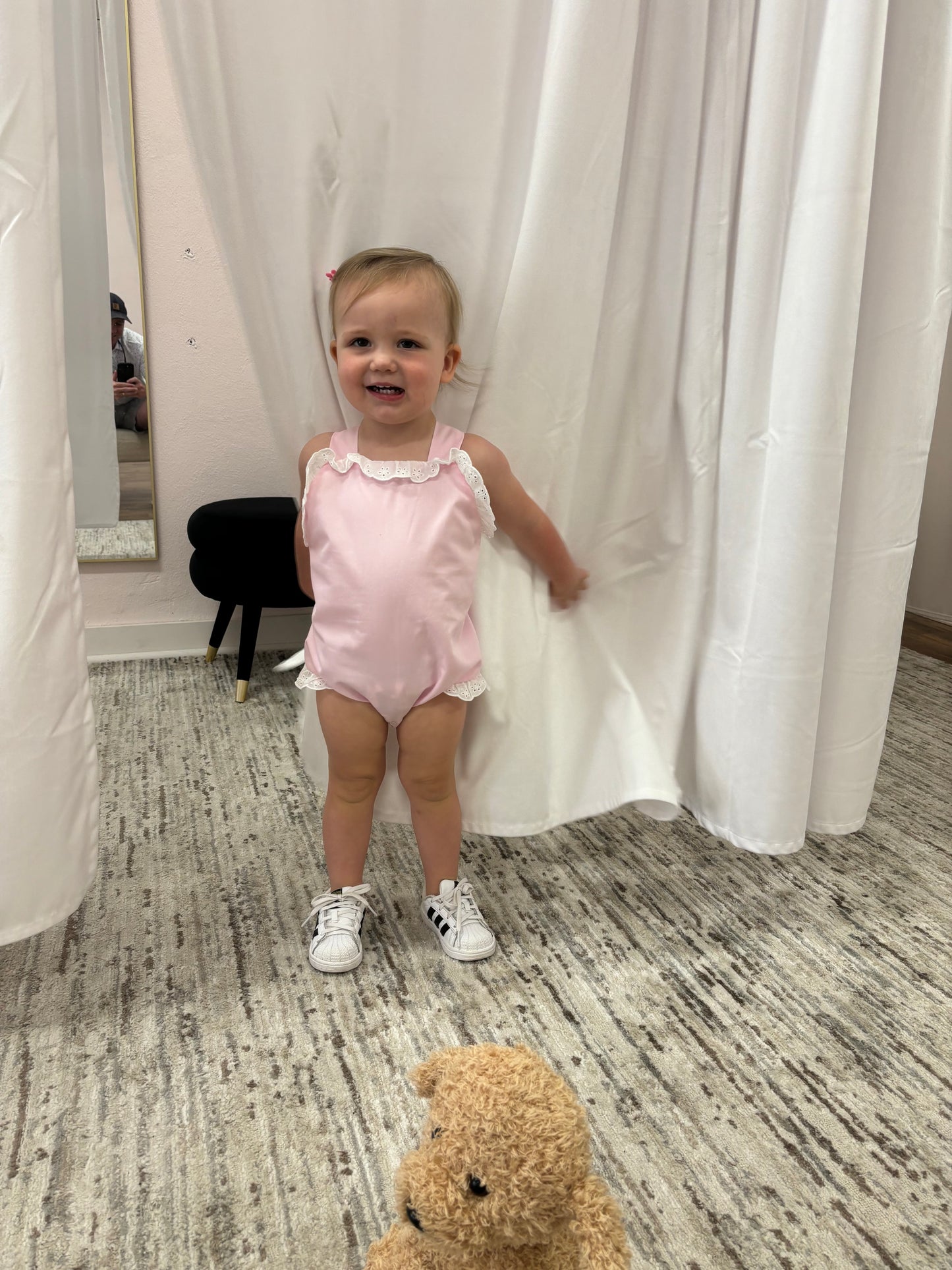 Hampton Pink and White Sunsuit