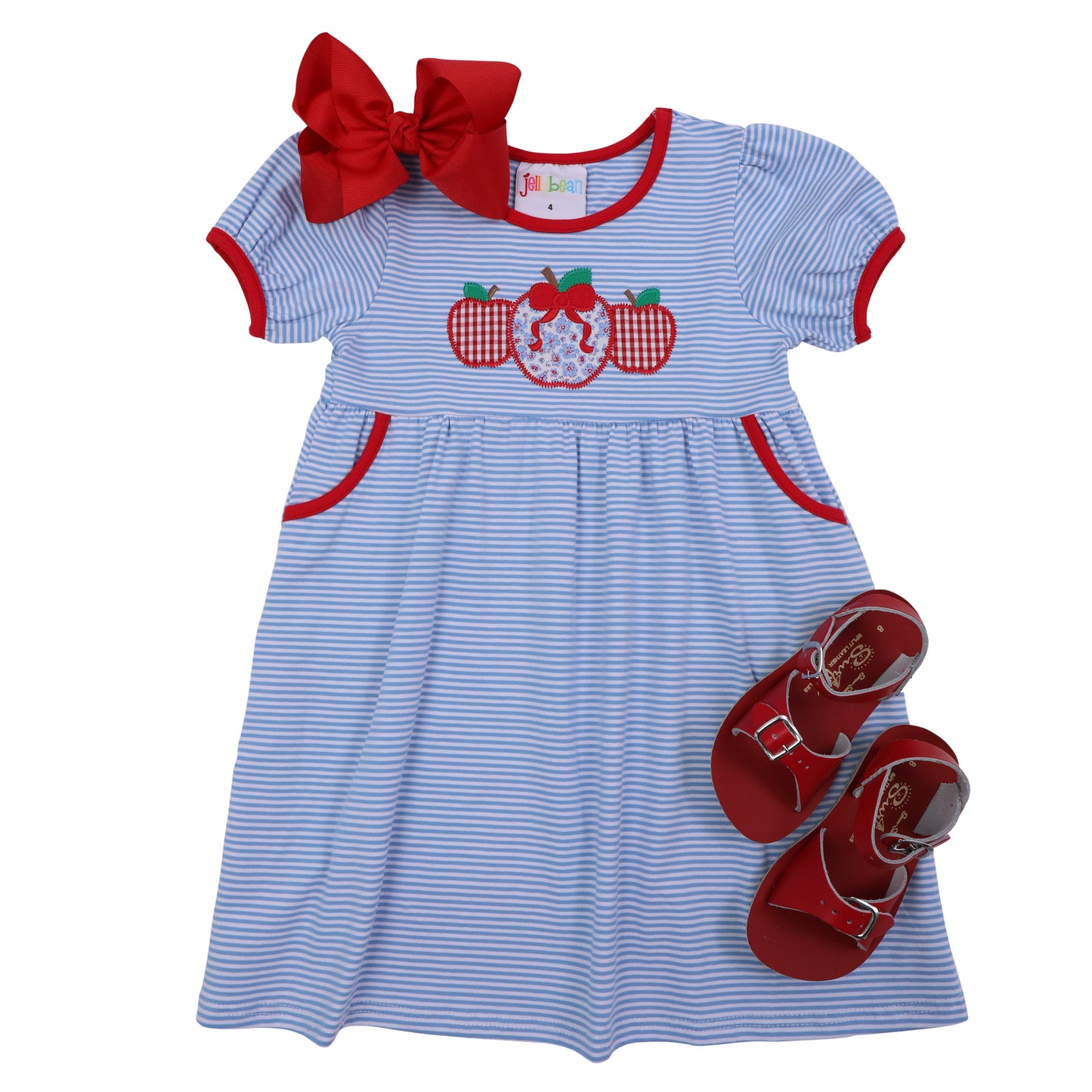 Apple Trio Applique Dress