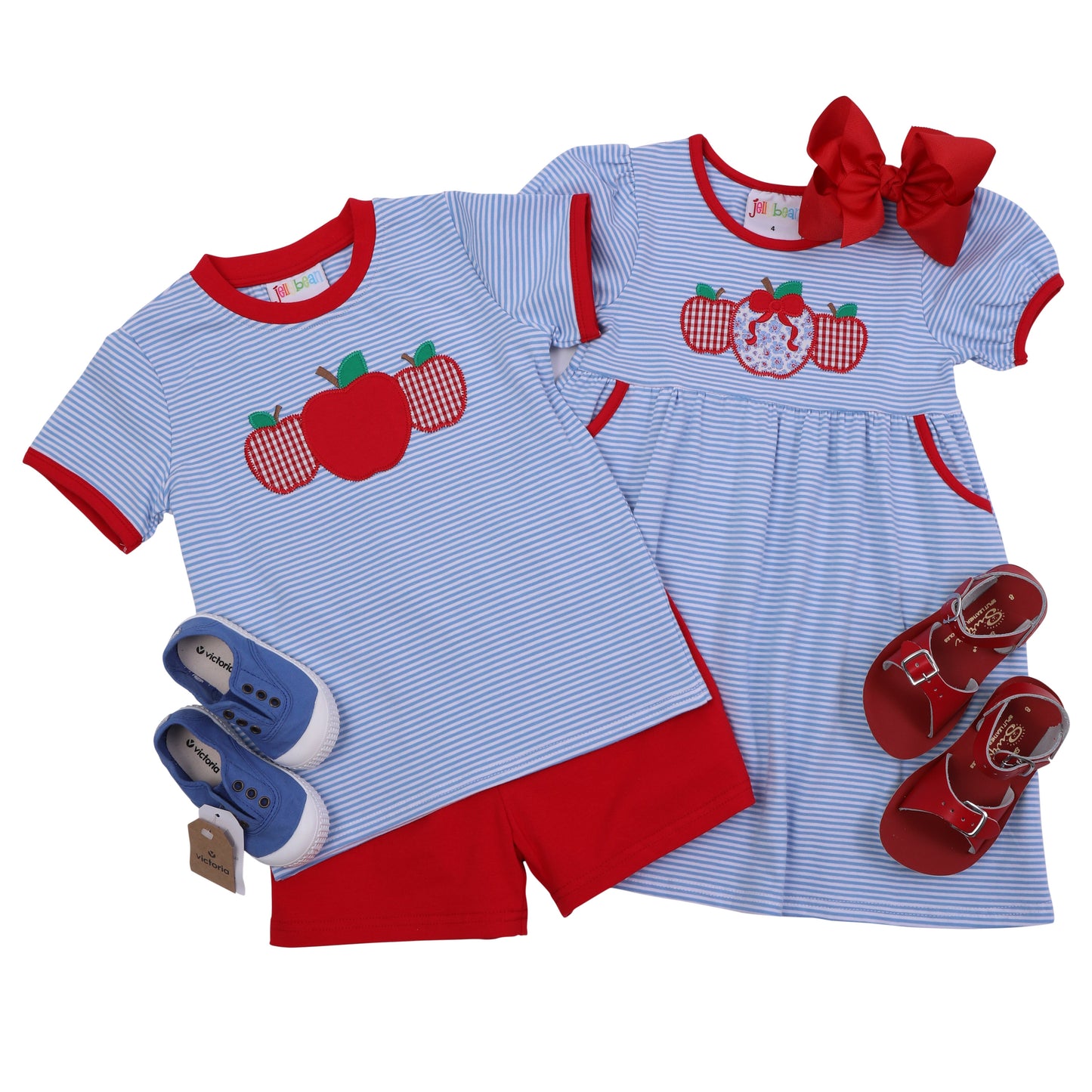 Apple Trio Applique Dress