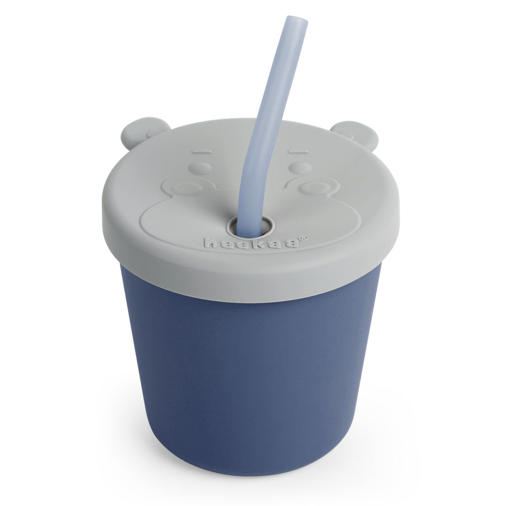 Haakaa Jolly Hippo Silicone Sippy Cup 1 pk