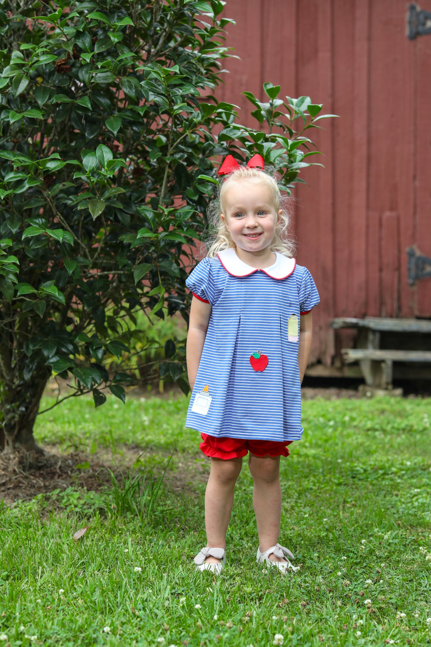 Back to School Pleat Bloomer Set