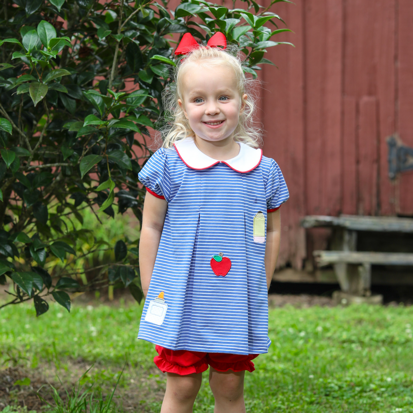 Back to School Pleat Bloomer Set