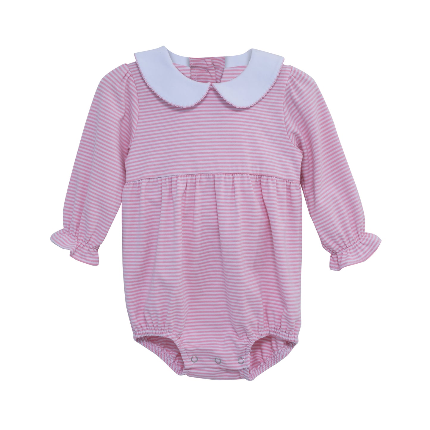 Charlotte LS Bubble- Light Pink Stripe