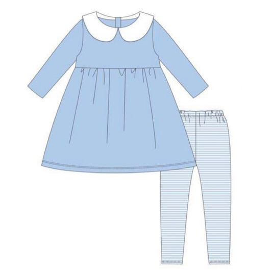 Charlotte Pants Set- Light Blue