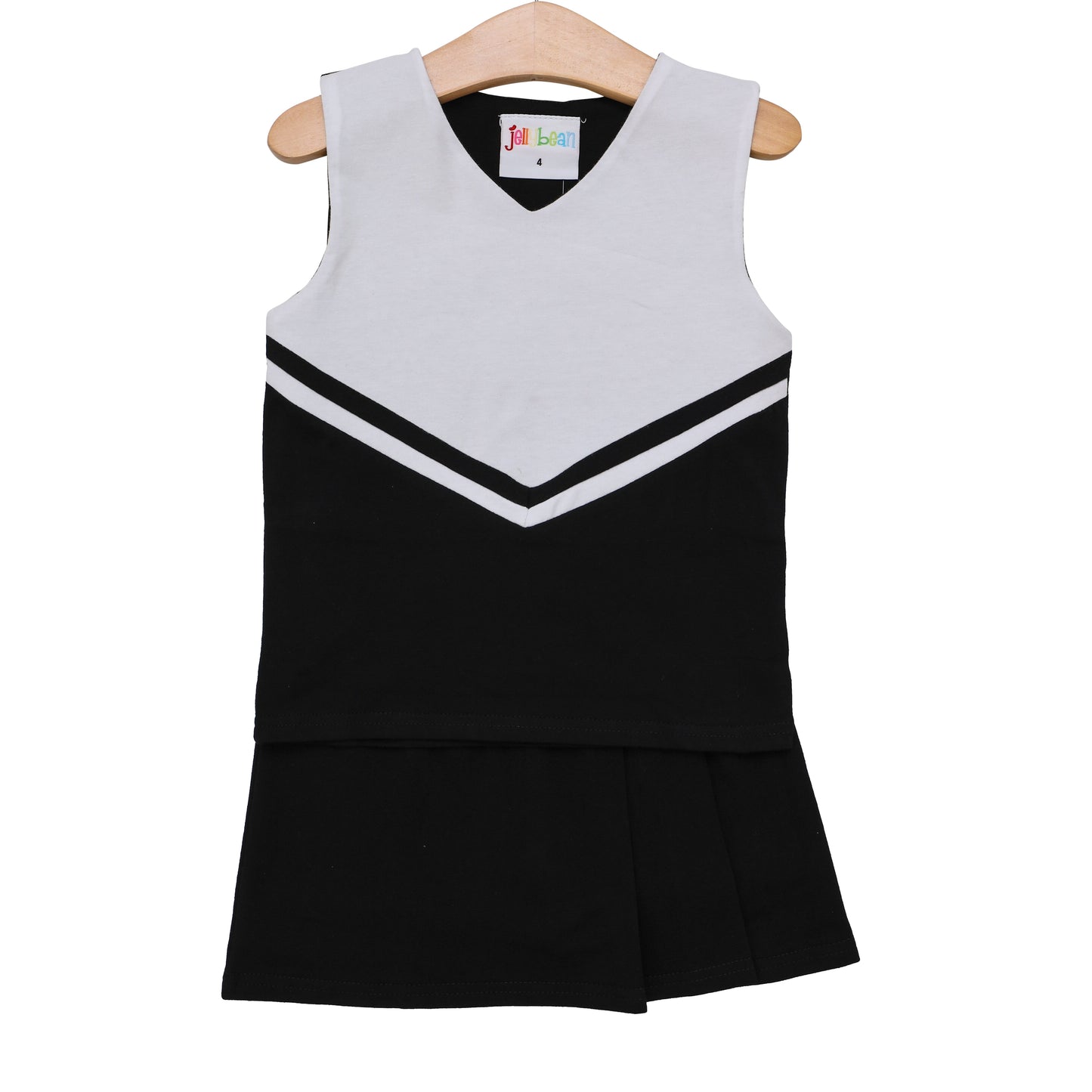 Cheer Uniform Skort Set- Black/White