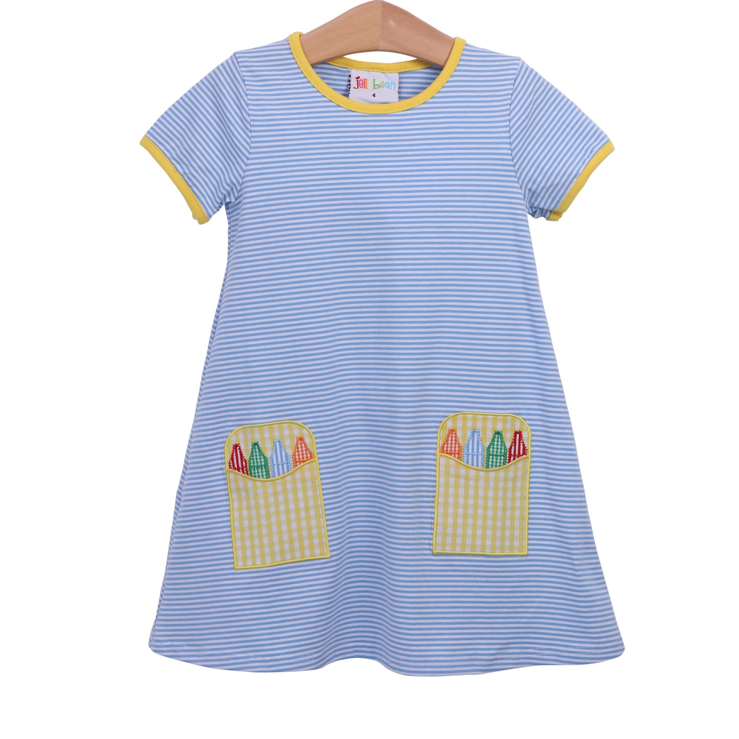 Crayon Pocket Applique Dress