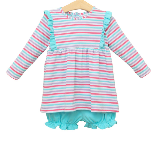 Evie Bloomer Set- Candy Stripe