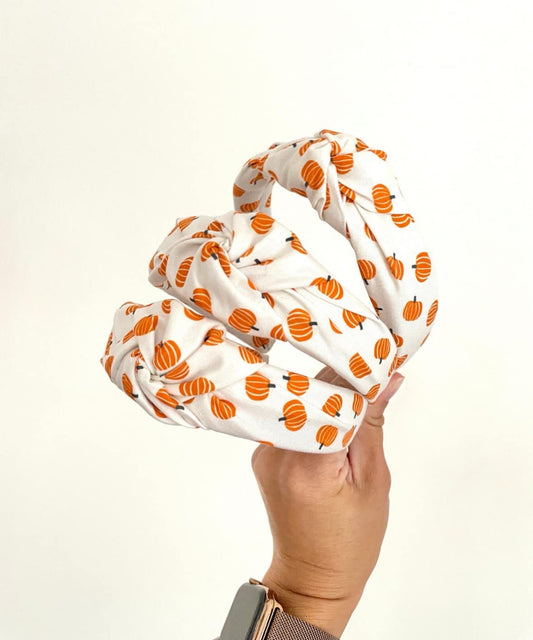 Pumpkin Knotted Headband