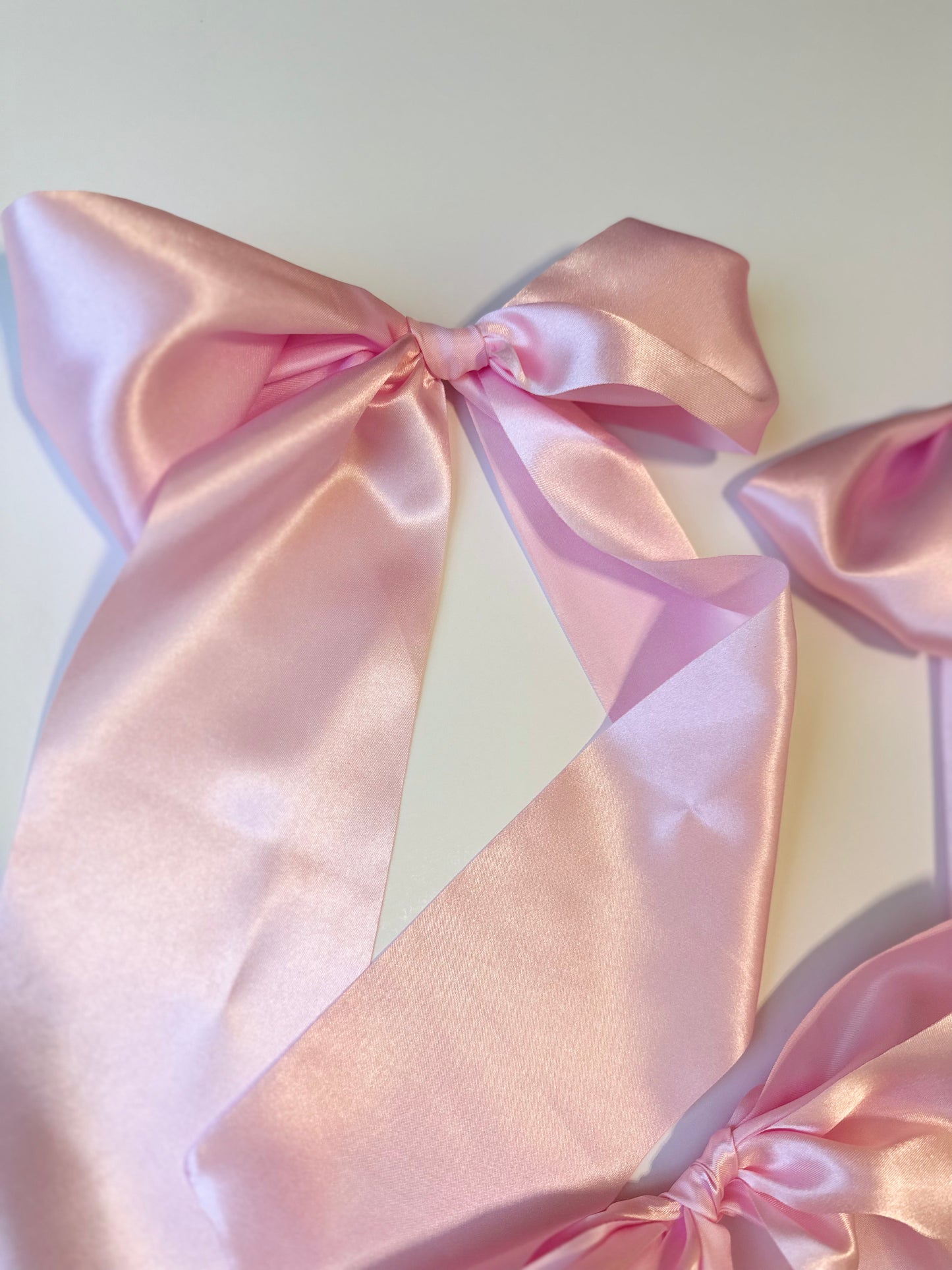 Satin accent bow