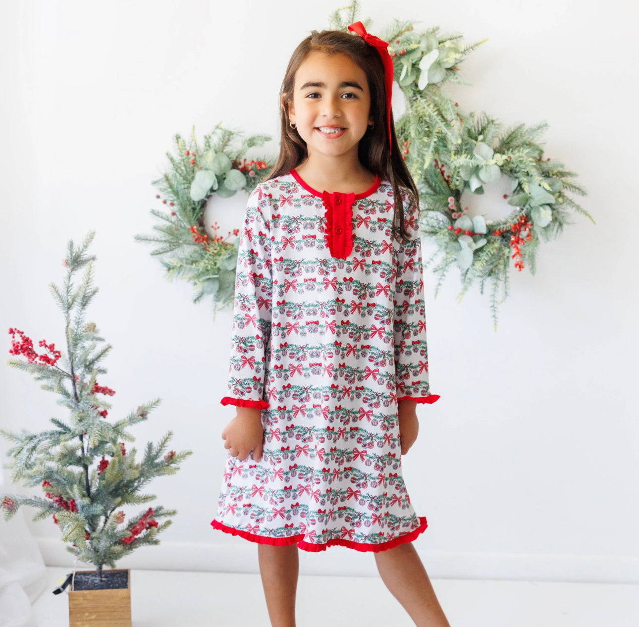 Bows & Baubles Christmas Dress